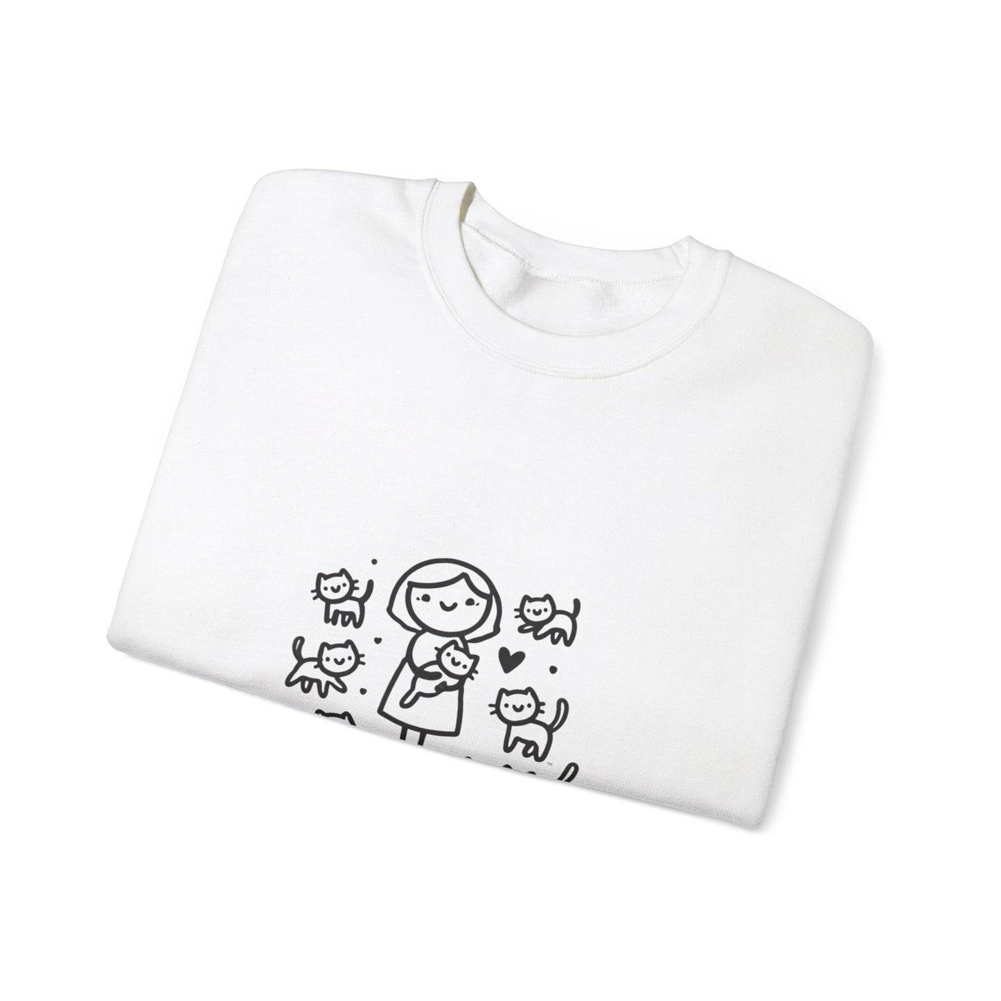 Unisex Heavy Blend™ Crewneck Sweatshirt Cat Theme
