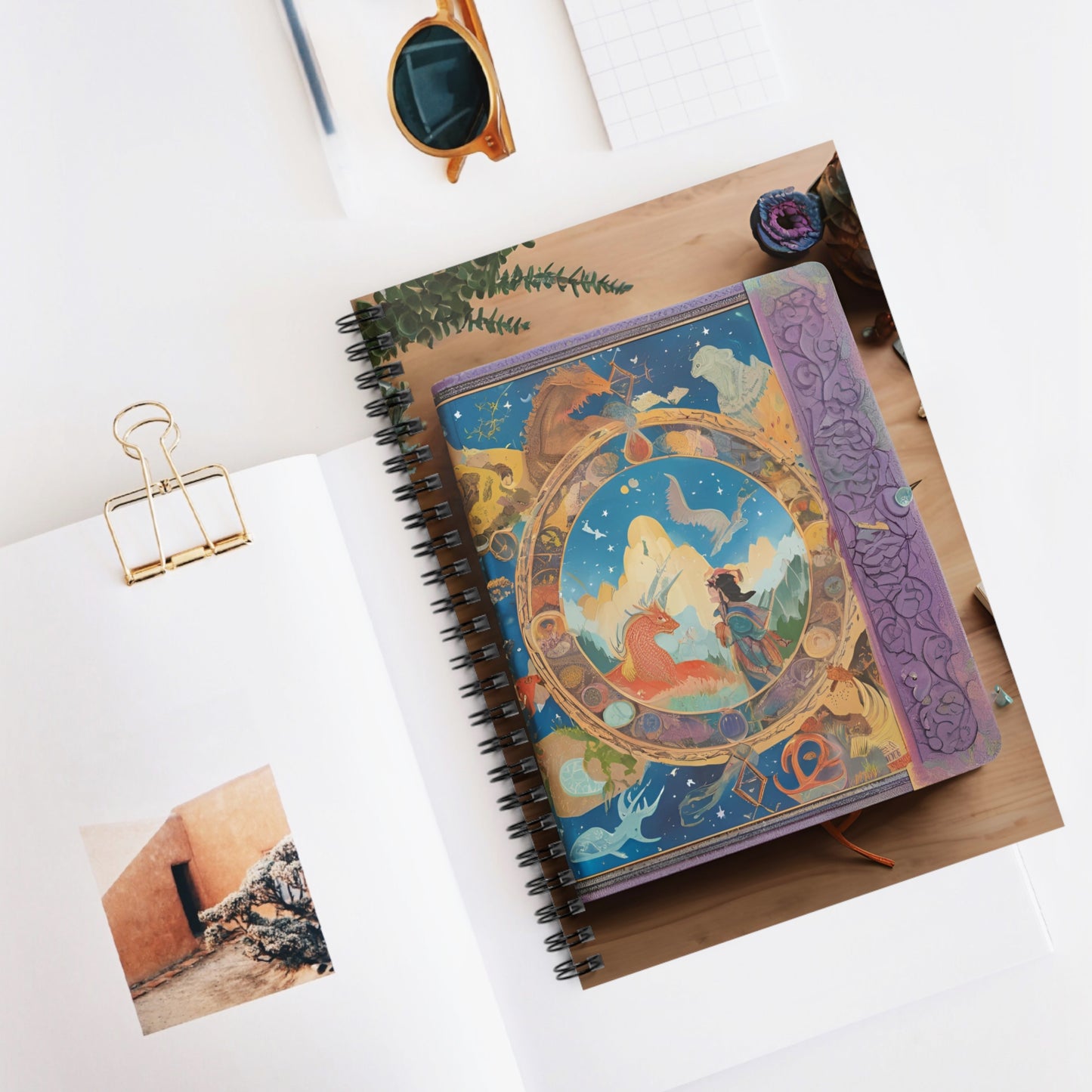 Fantasy Reader Spiral Notebook - Ruled Line, Reading Journal, Other Worldly, Notebook for Fantasy Lovers, Gifts for Bookworms