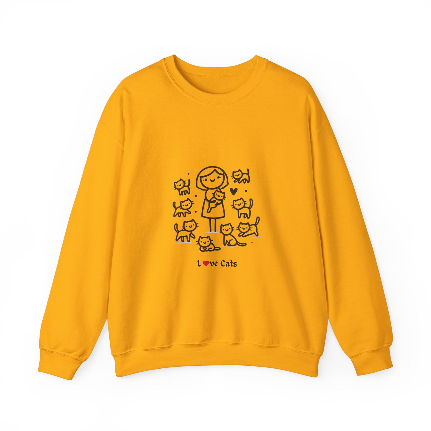 Unisex Heavy Blend™ Crewneck Sweatshirt Cat Theme
