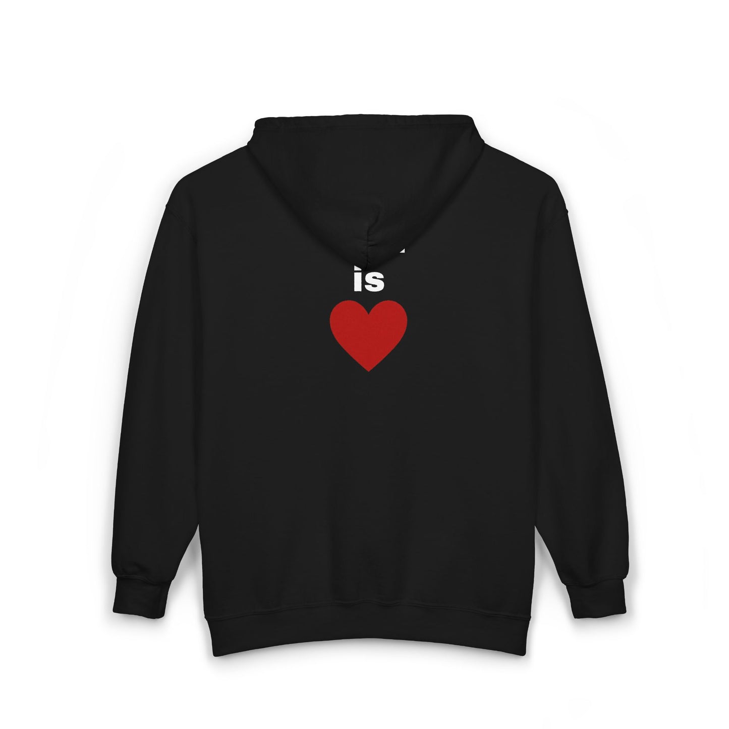 God is Love Zip Up Hoodie - Christian Faith Apparel, Religious Full Zip Sweatshirt, Inspirational Jacket, Christian Gift, Religious Clothing