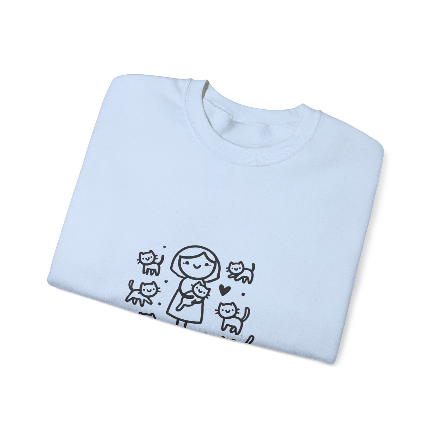 Unisex Heavy Blend™ Crewneck Sweatshirt Cat Theme
