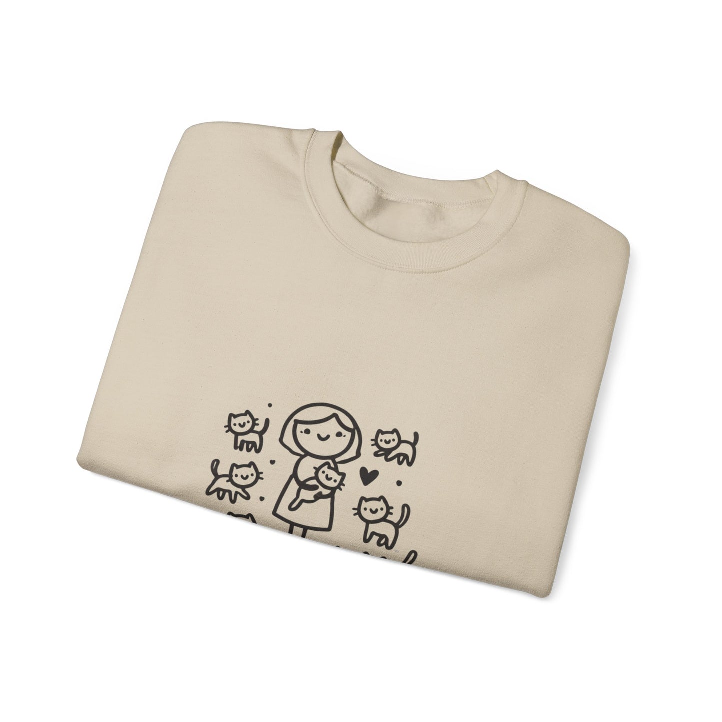 Unisex Heavy Blend™ Crewneck Sweatshirt Cat Theme