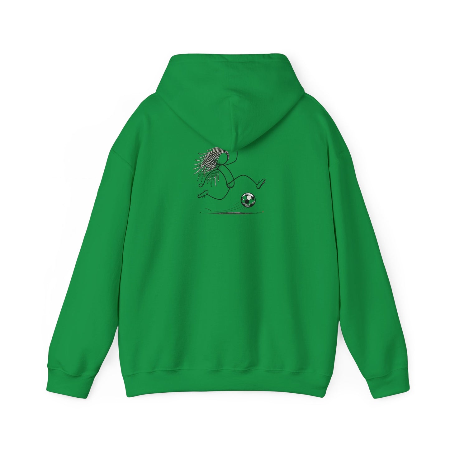 Unisex Heavy Blend™ Hooded Sweatshirt Dreadlocks, Soccer Player