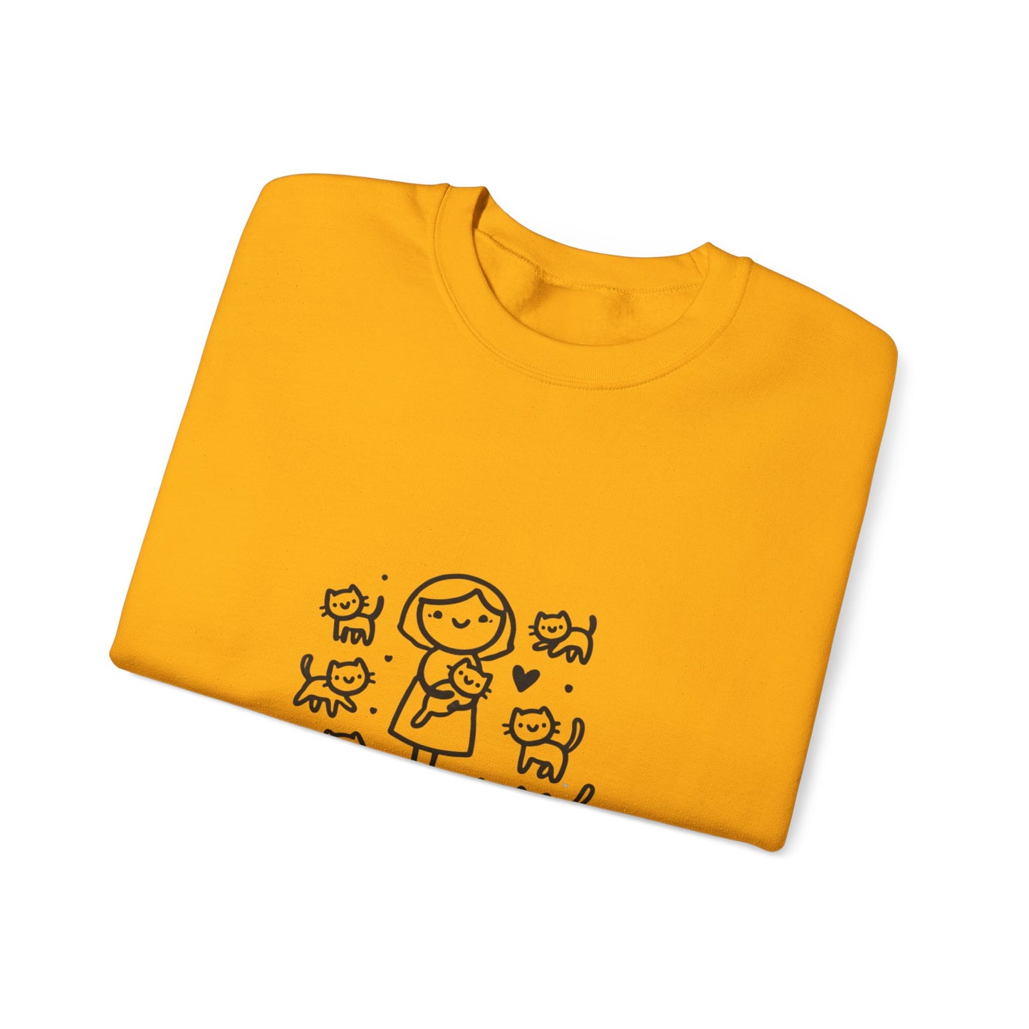 Unisex Heavy Blend™ Crewneck Sweatshirt Cat Theme