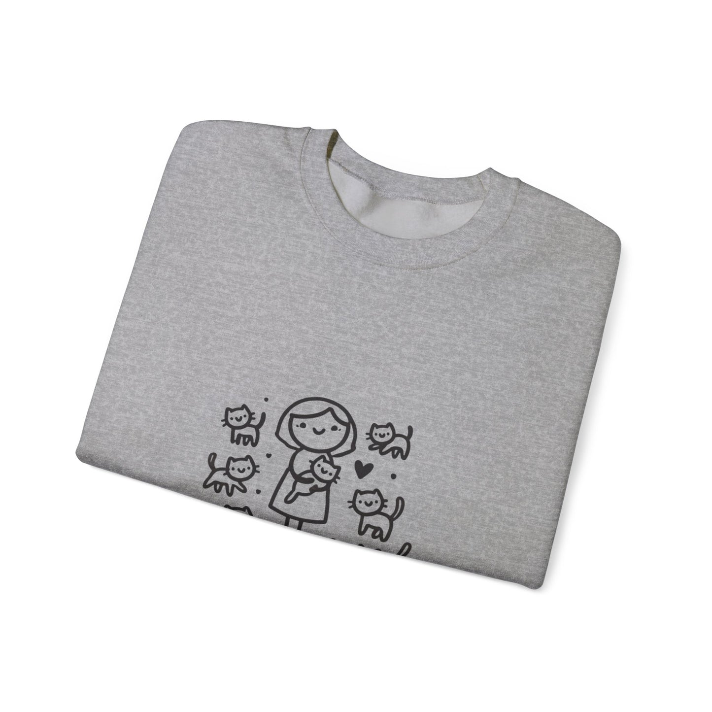 Unisex Heavy Blend™ Crewneck Sweatshirt Cat Theme