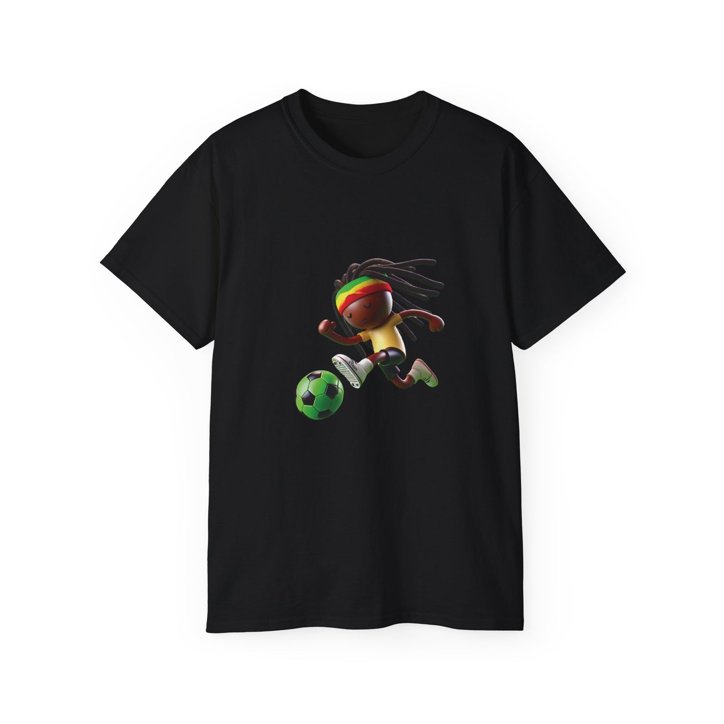 Unisex Ultra Cotton Tee Dread Soccer Player Irie