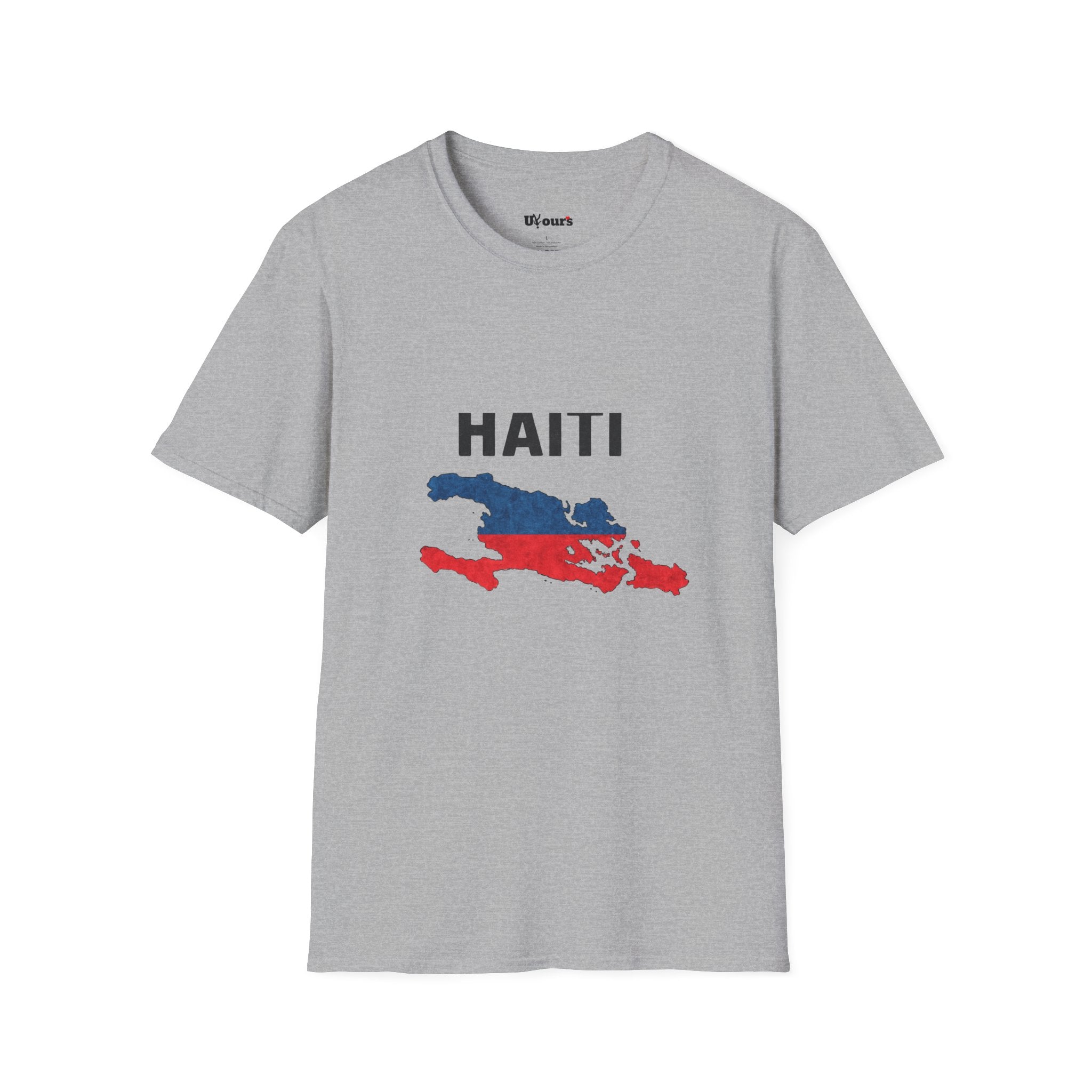 Haiti Flag Map T-Shirt — Patriotic Haiti Map Tee