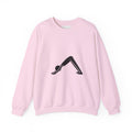 Yoga Downward Dog Crewneck Sweatshirt — Minimal Yoga Pose Pullover