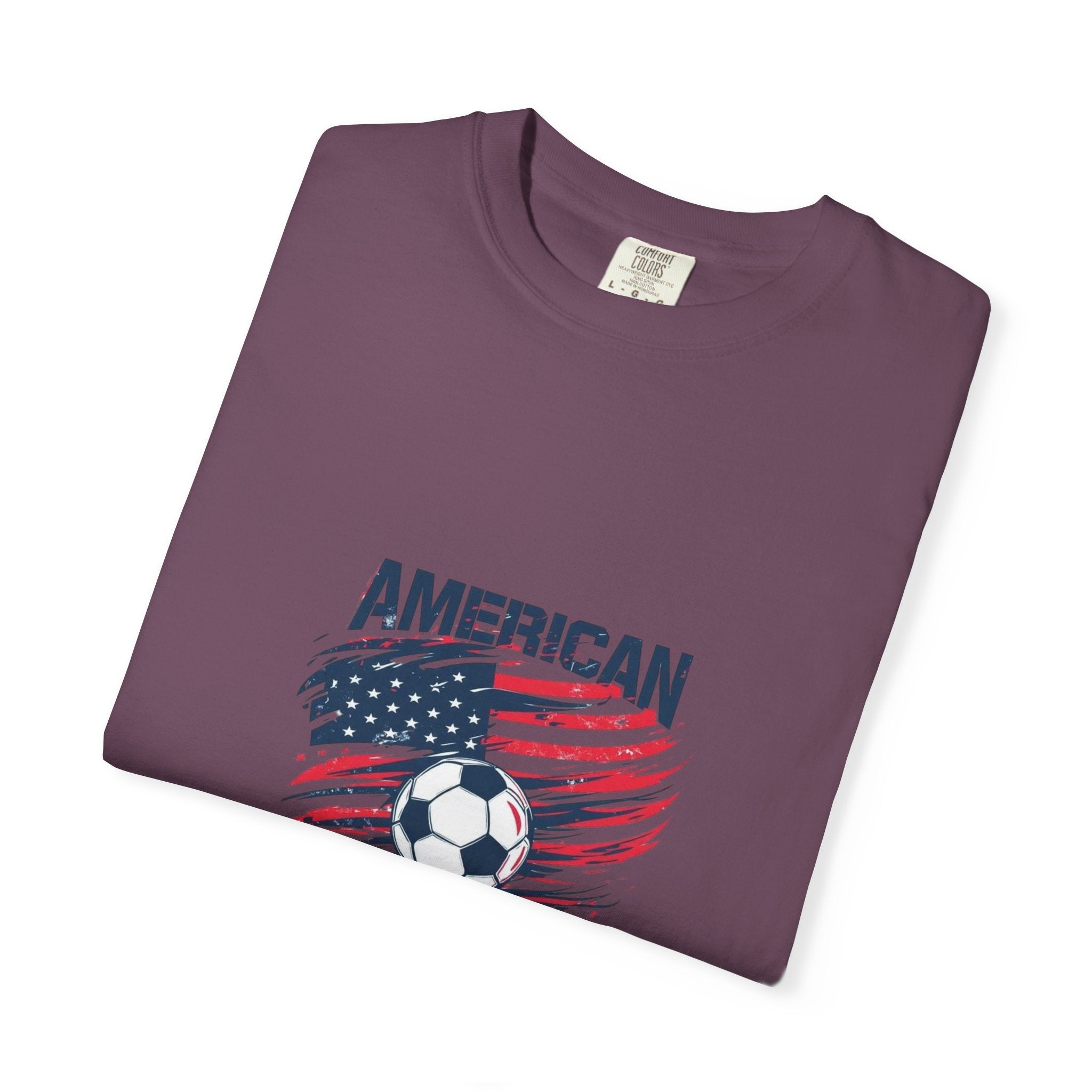 Soccer USA T-Shirt – "American" Flag & Soccer Ball Graphic