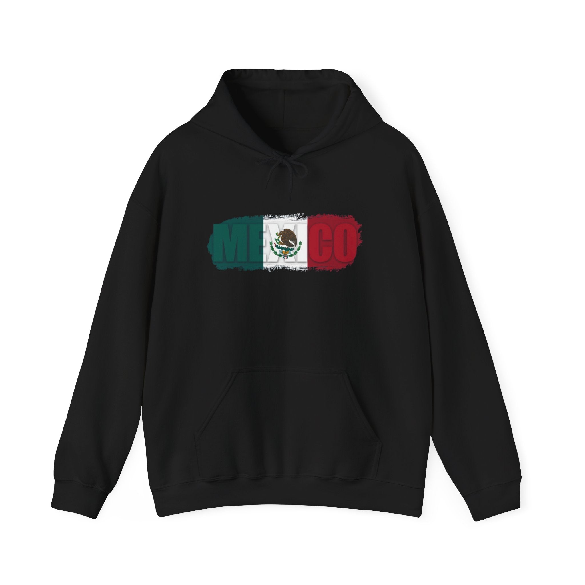 Mexico Flag Hoodie — Distressed Mexican Flag Graphic Pullover