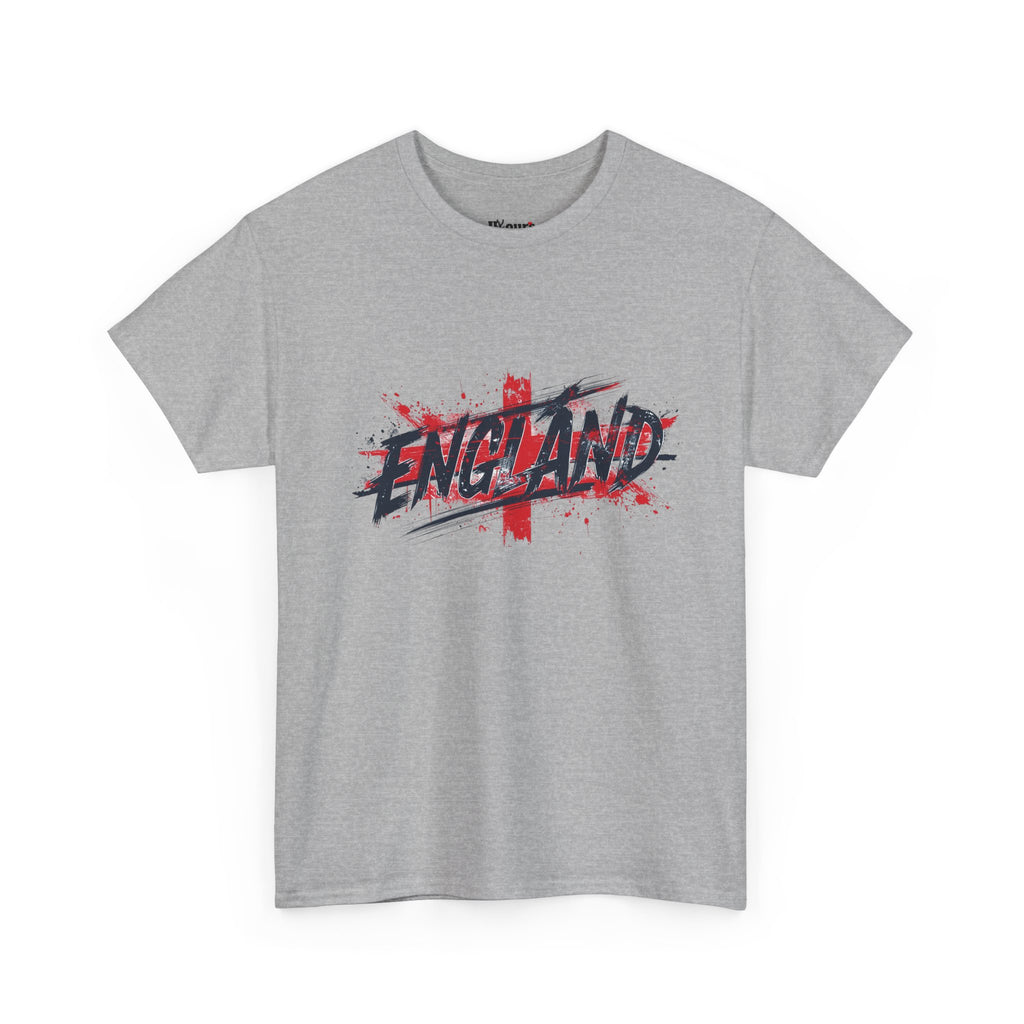 England Graphic T-Shirt — Grunge St. George Cross Football Fan Tee