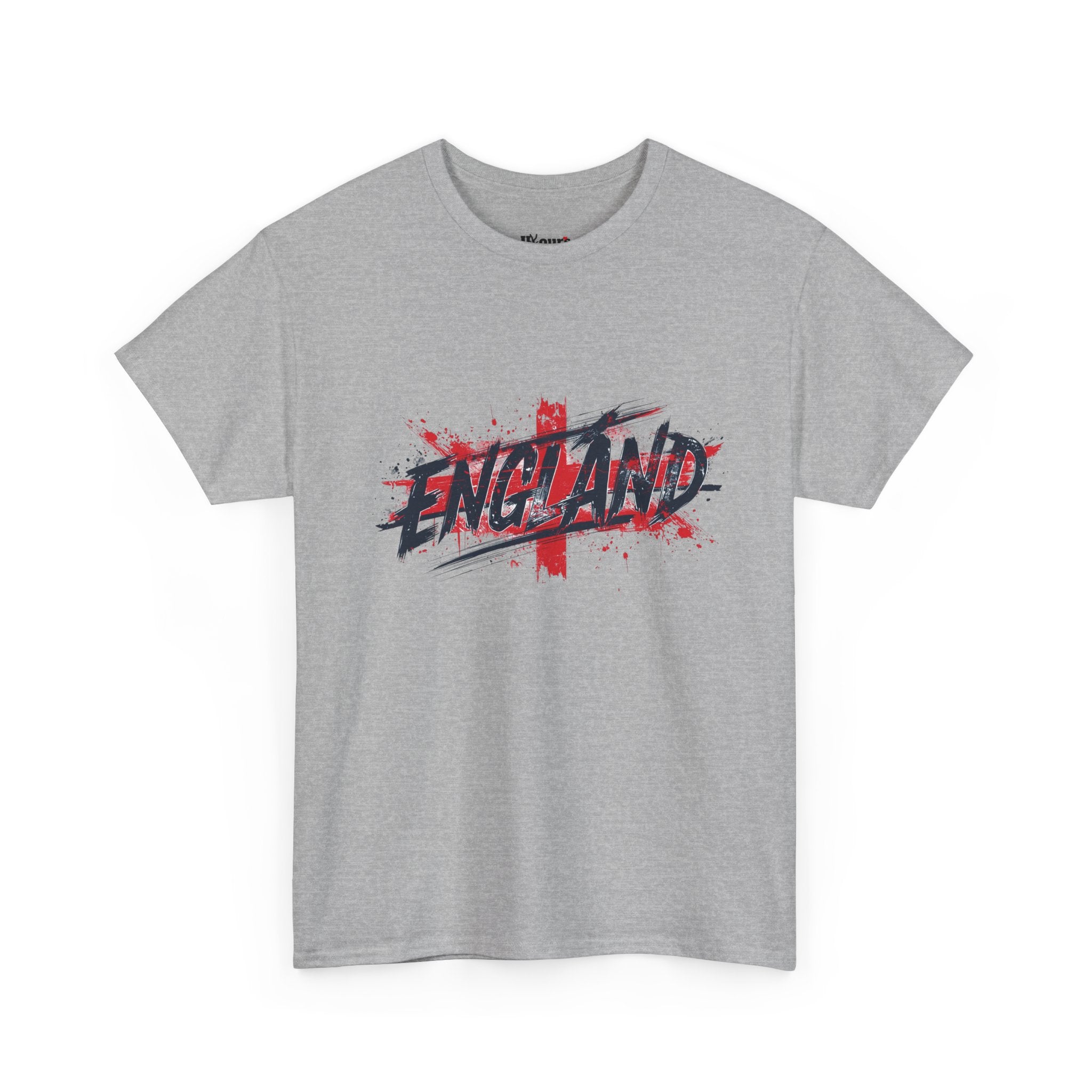England Graphic T-Shirt — Grunge St. George Cross Football Fan Tee