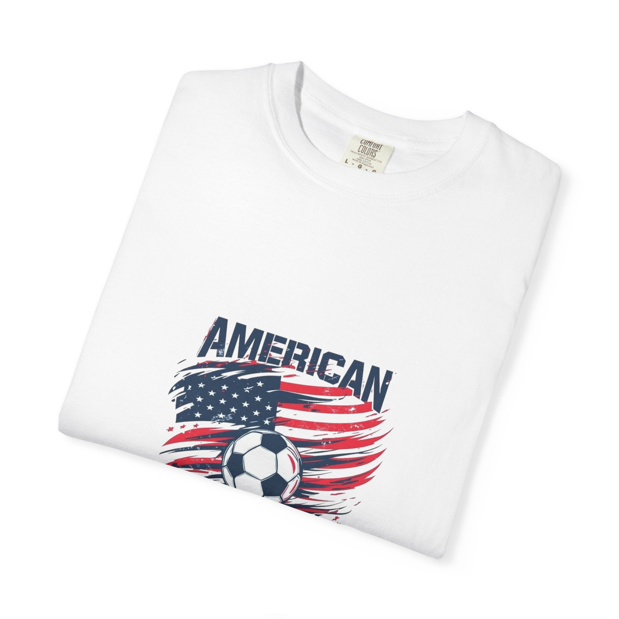 Soccer USA T-Shirt – "American" Flag & Soccer Ball Graphic