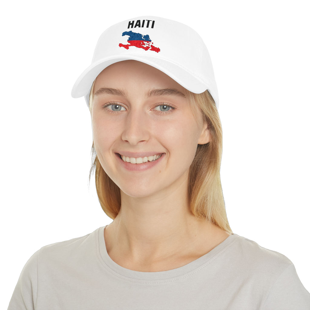 Haiti Flag Map Baseball Cap — Haitian Pride Low Profile Hat