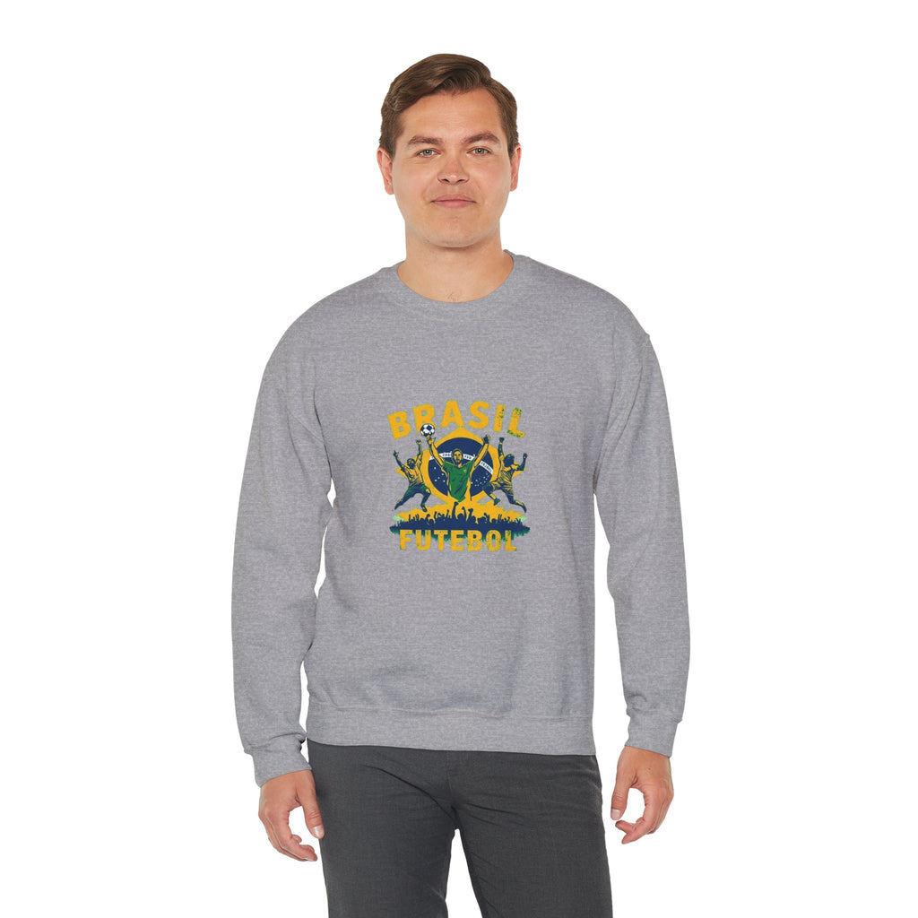 Brasil Futebol Crewneck Sweatshirt — Brazilian Soccer Graphic Pullover