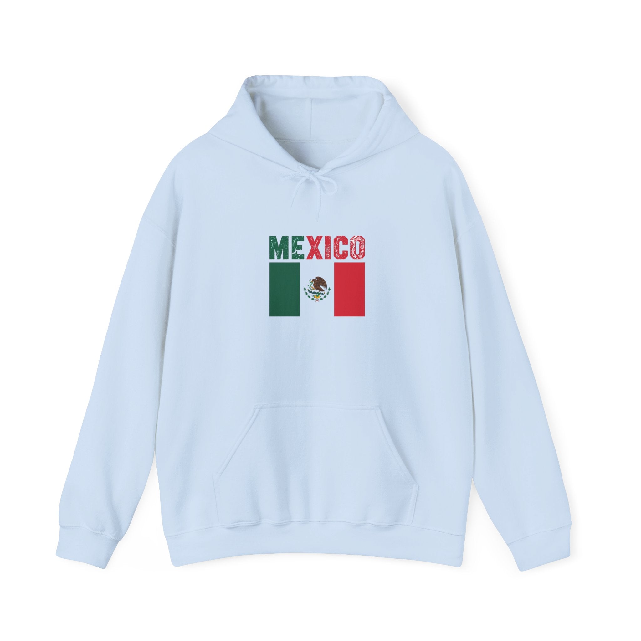 Mexico Flag Hoodie - Mexican Pride Pullover with National Emblem