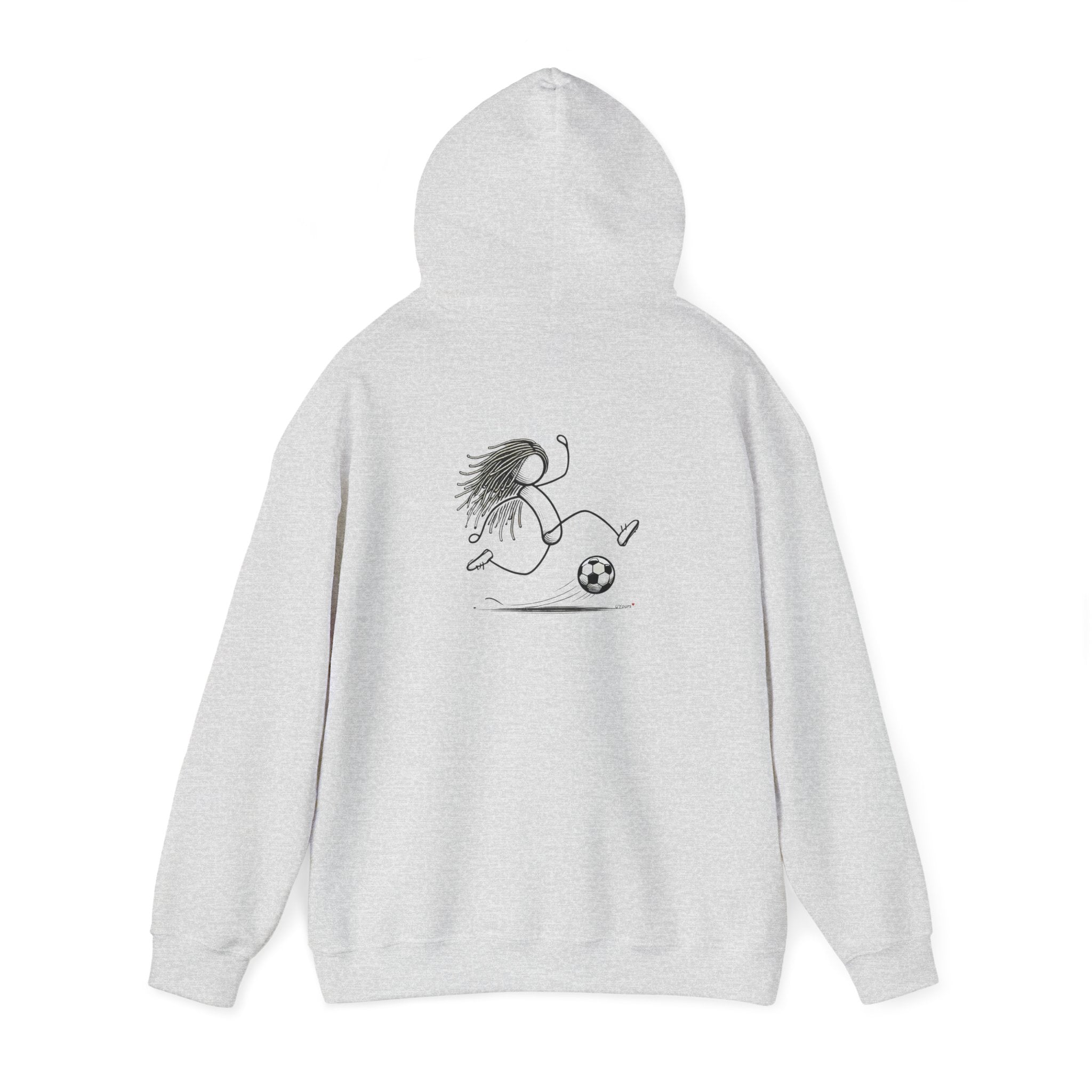 Unisex Heavy Blend™ Hooded Sweatshirt Dreadlocks, Soccer Player