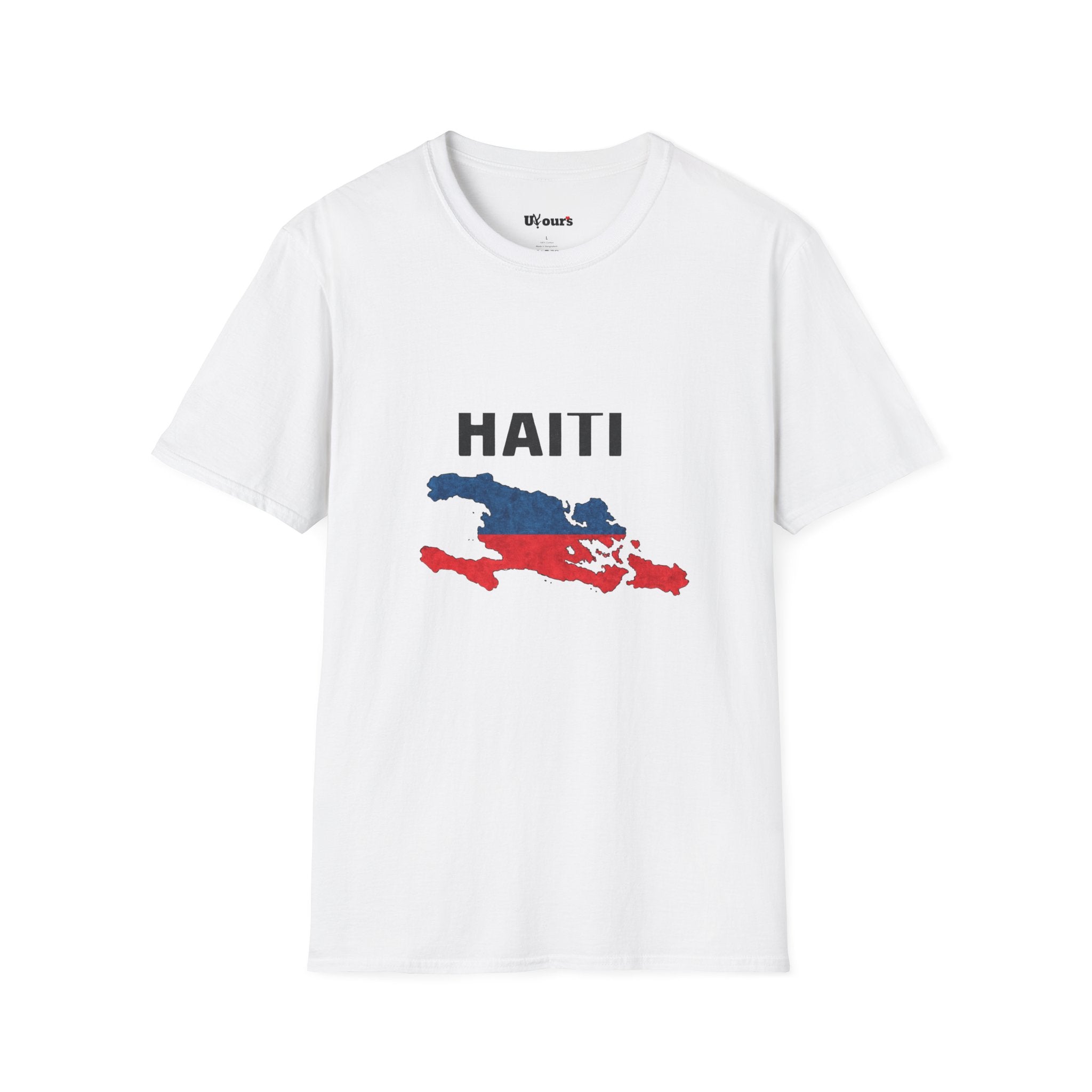 Haiti Flag Map T-Shirt — Patriotic Haiti Map Tee