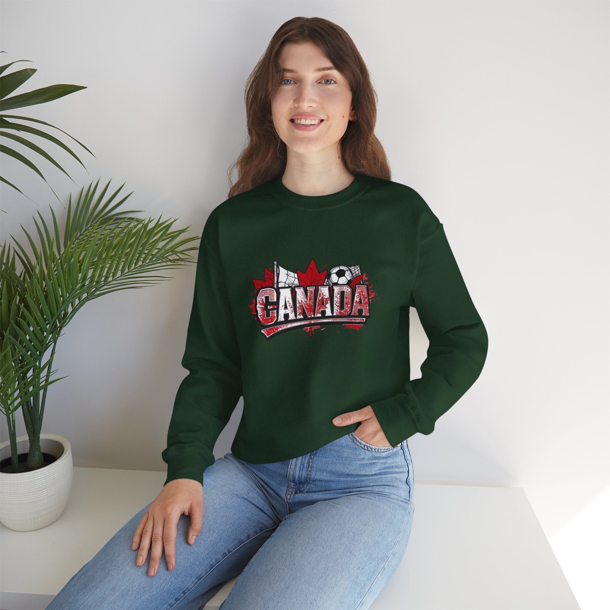 Canada Soccer Crewneck Sweatshirt – Maple Leaf Canada Graphic