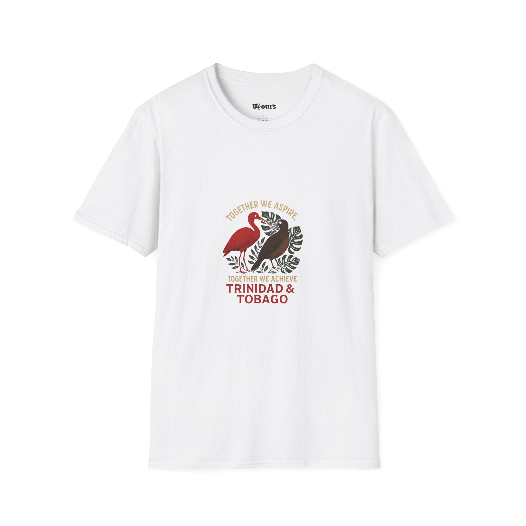 Trinidad & Tobago Floral Flamingo T-Shirt — Tropical Island Pride Graphic Tee
