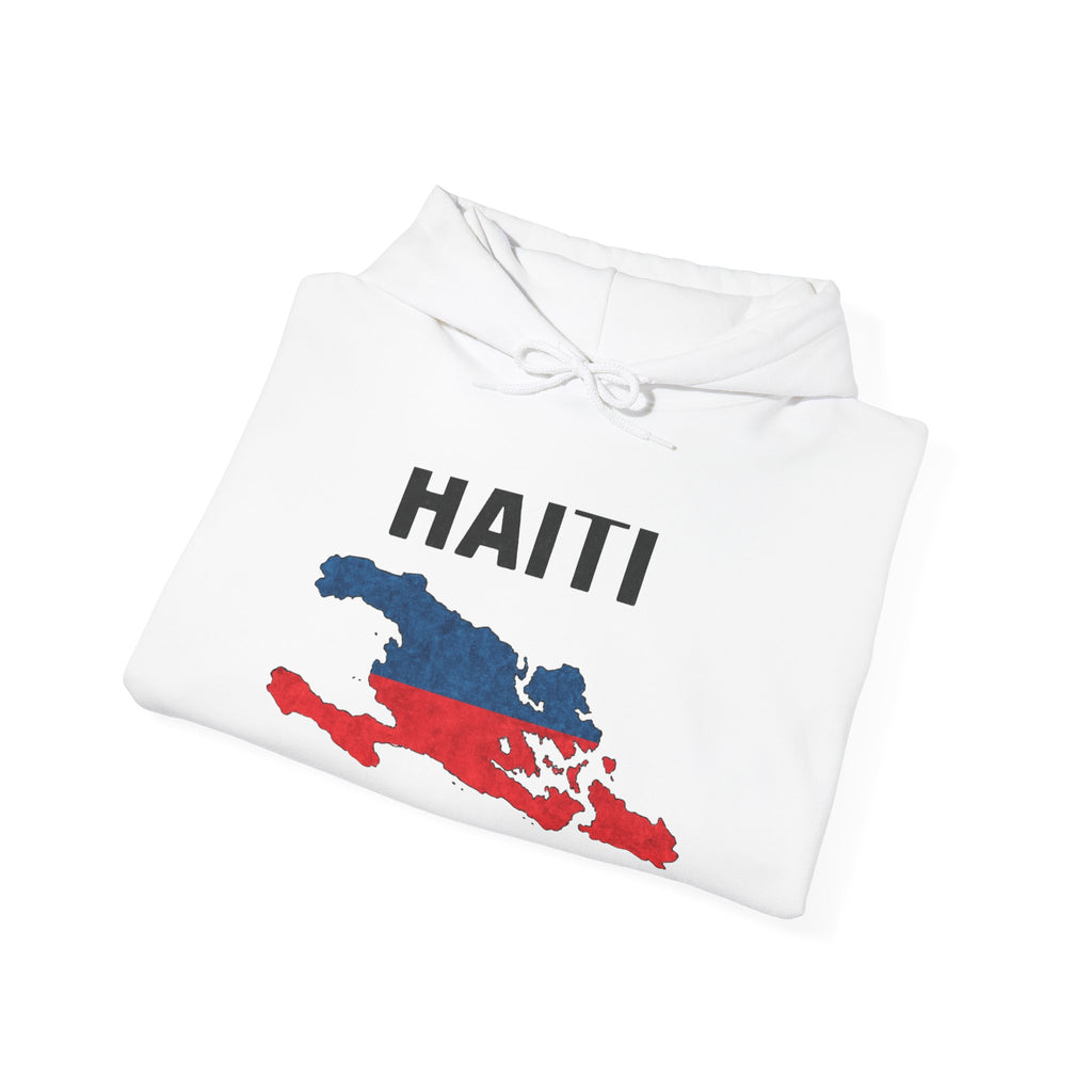Haiti Map Hoodie – Patriotic Haiti Flag Map Sweatshirt