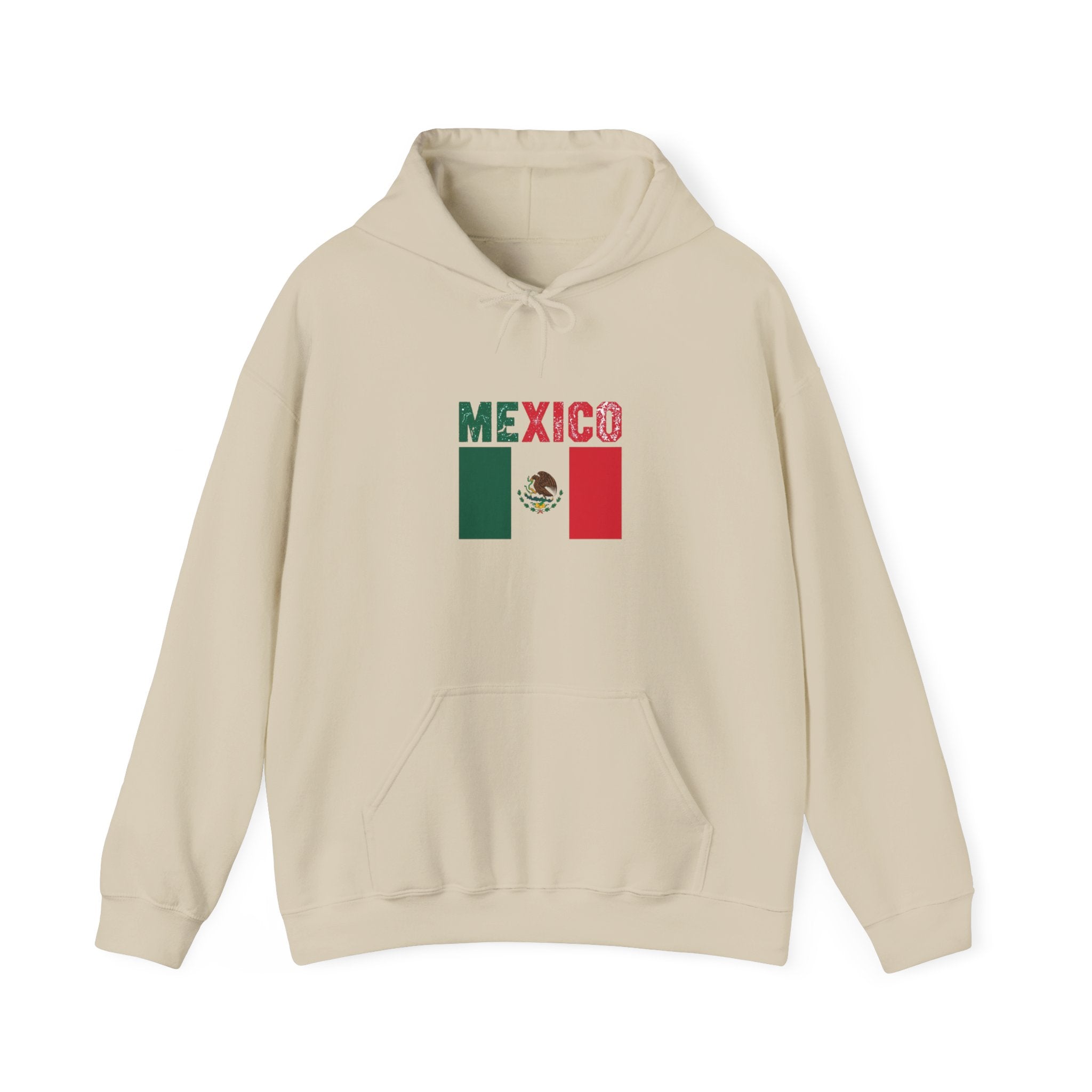 Mexico Flag Hoodie - Mexican Pride Pullover with National Emblem