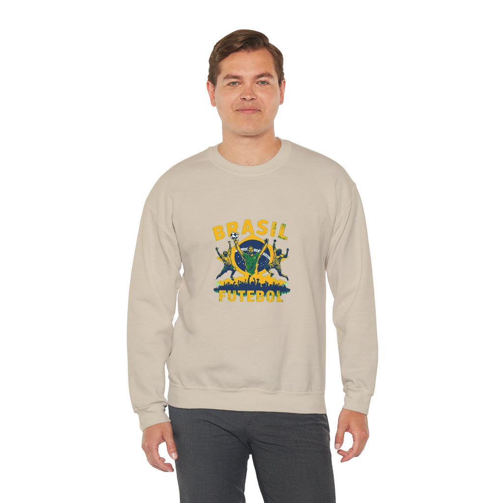 Brasil Futebol Crewneck Sweatshirt — Brazilian Soccer Graphic Pullover