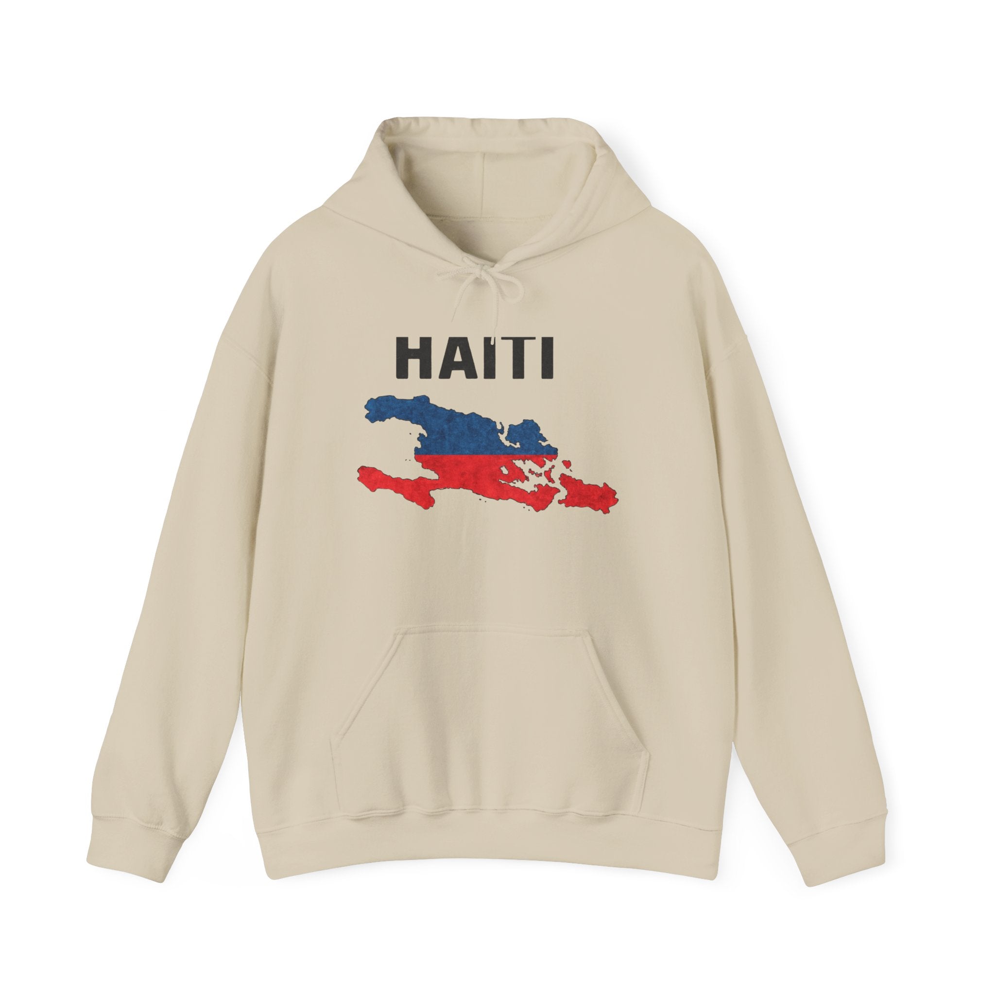 Haiti Map Hoodie – Patriotic Haiti Flag Map Sweatshirt