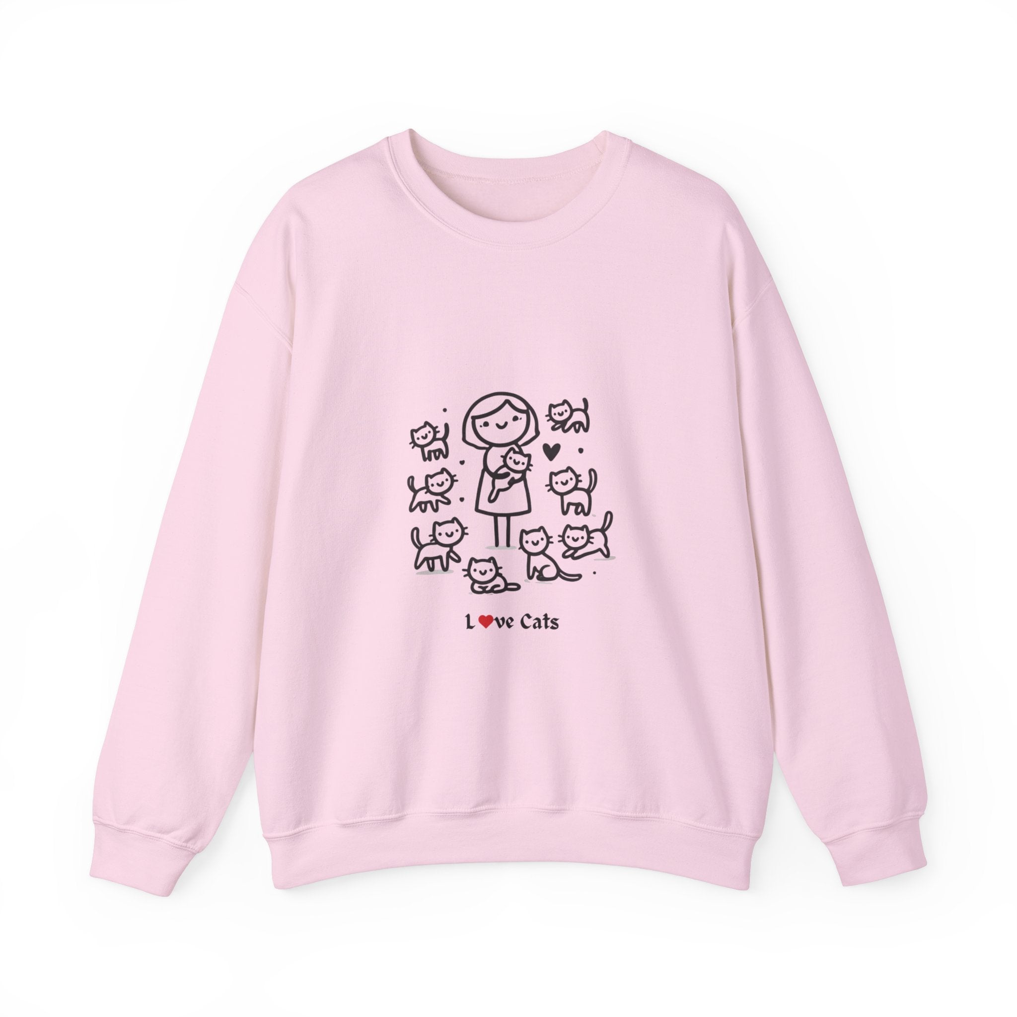 Unisex Heavy Blend™ Crewneck Sweatshirt Cat Theme