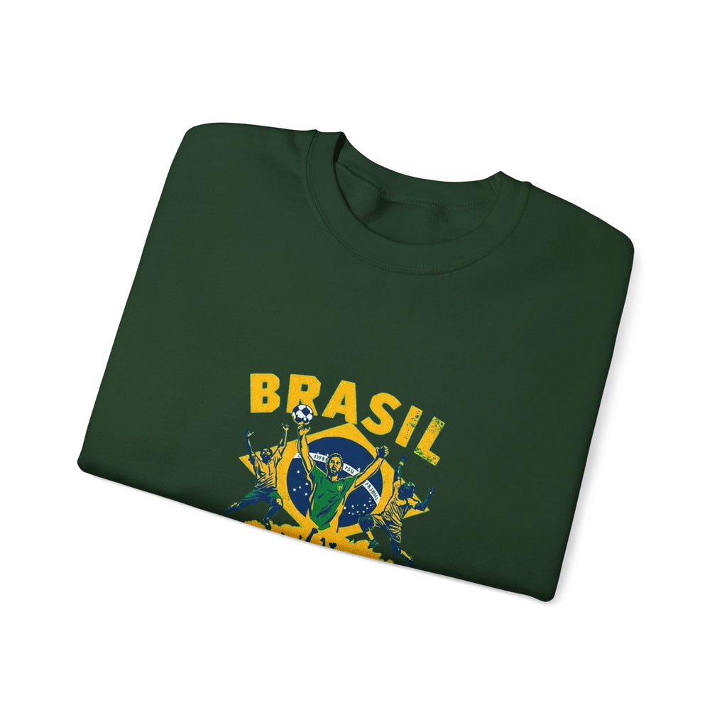 Brasil Futebol Crewneck Sweatshirt — Brazilian Soccer Graphic Pullover