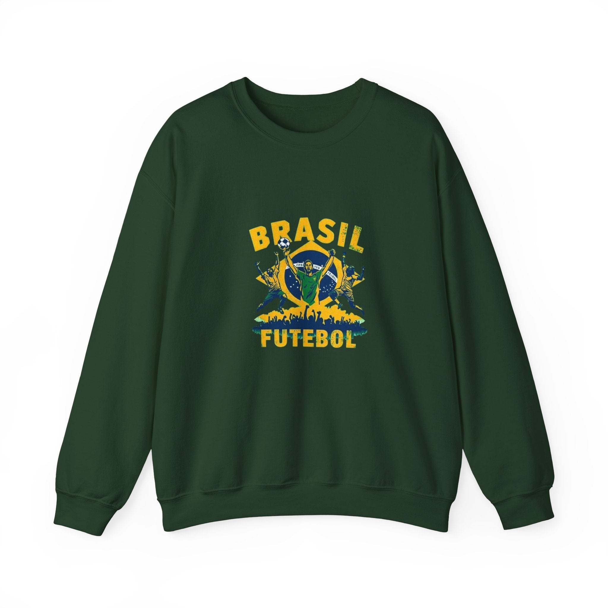 Brasil Futebol Crewneck Sweatshirt — Brazilian Soccer Graphic Pullover