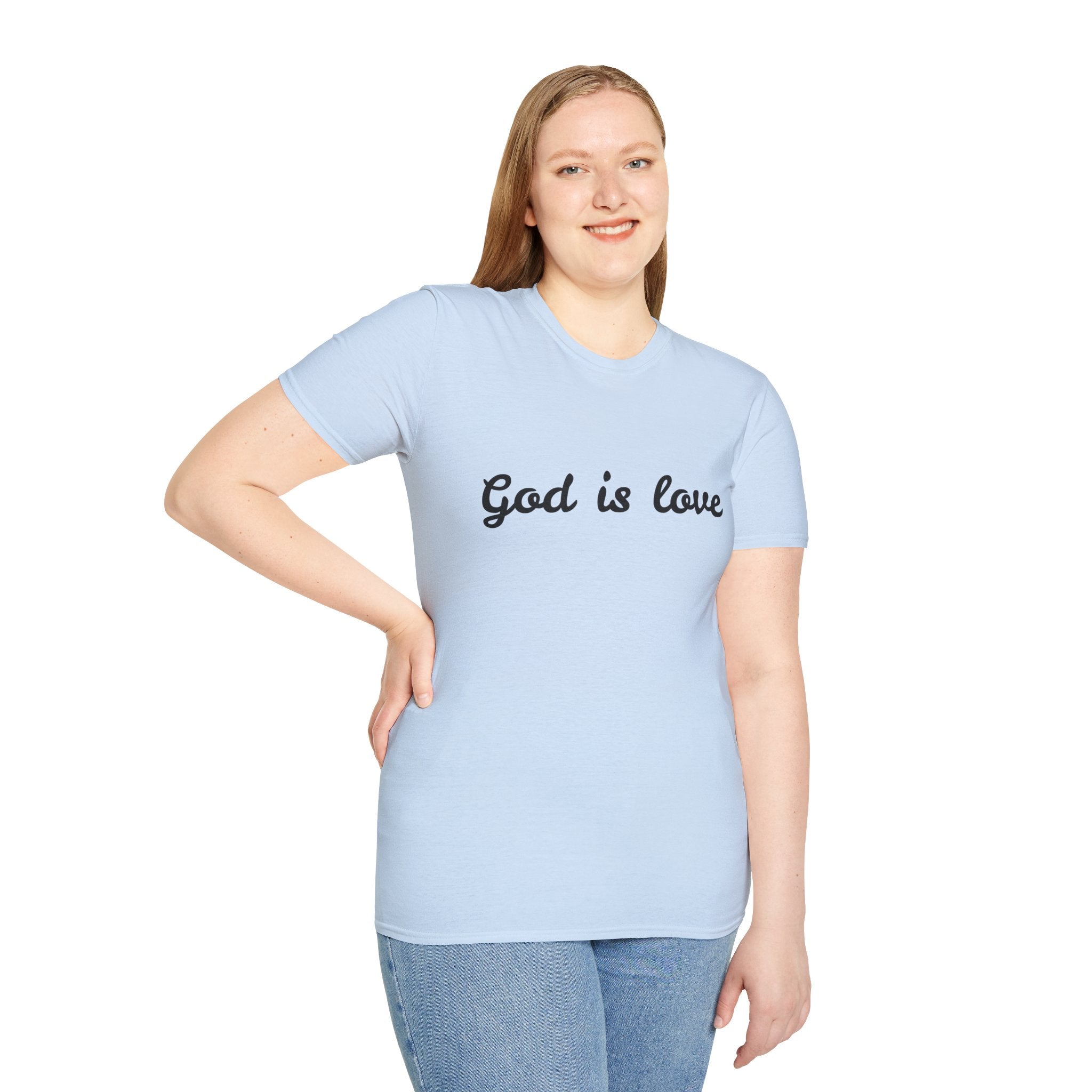 God is Love T-Shirt | Script Faith Christian Tee
