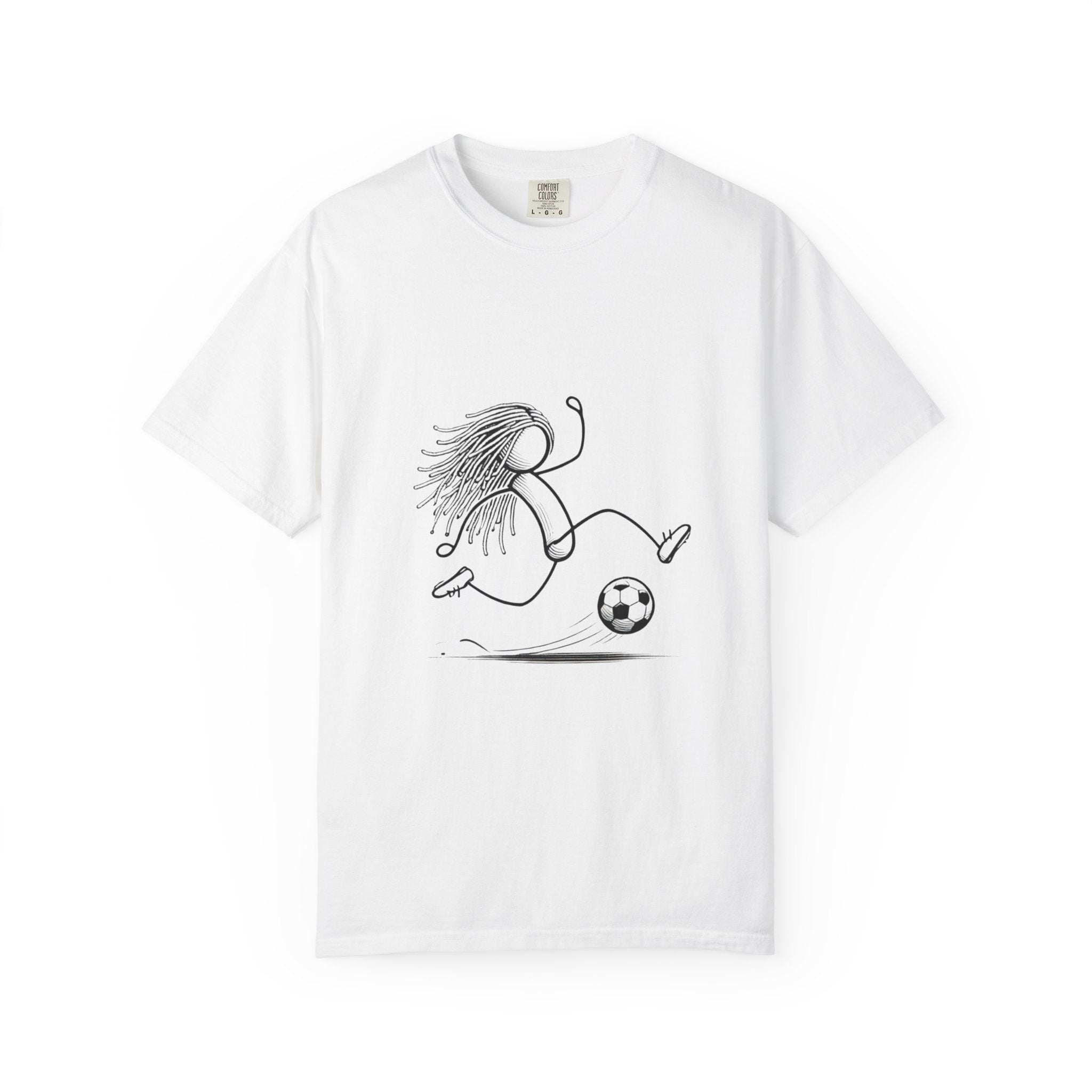 Soccer Girl Sketch T-Shirt