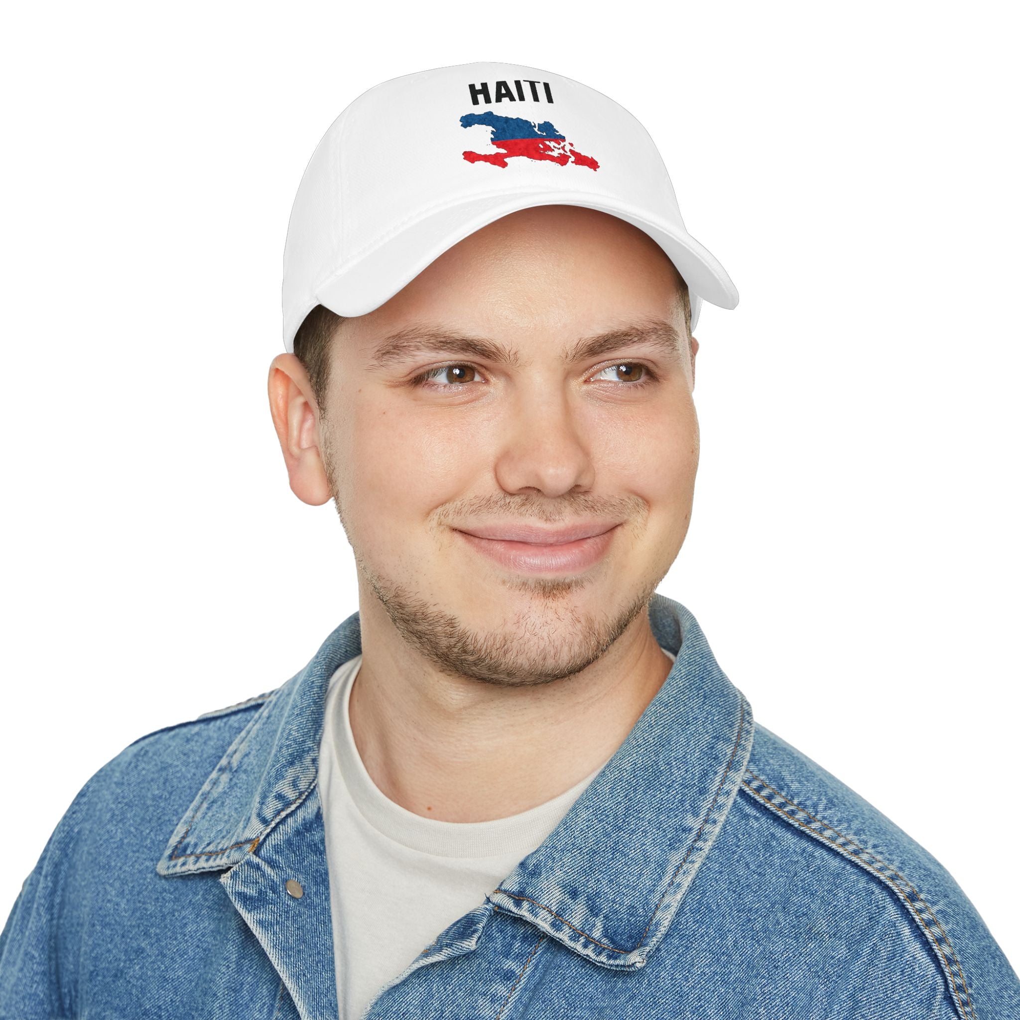 Haiti Flag Map Baseball Cap — Haitian Pride Low Profile Hat