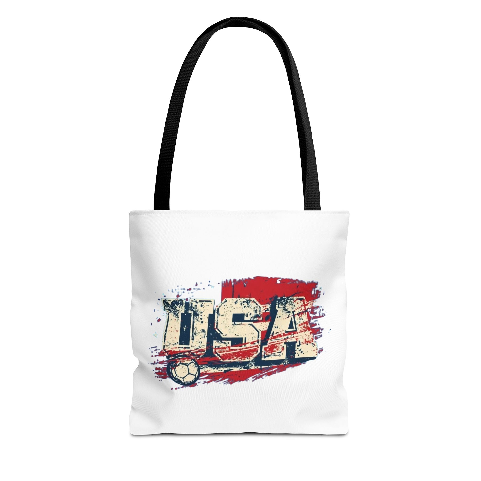 Patriotic USA Tote Bag — American Pride Eagle & Flag All-Over Print