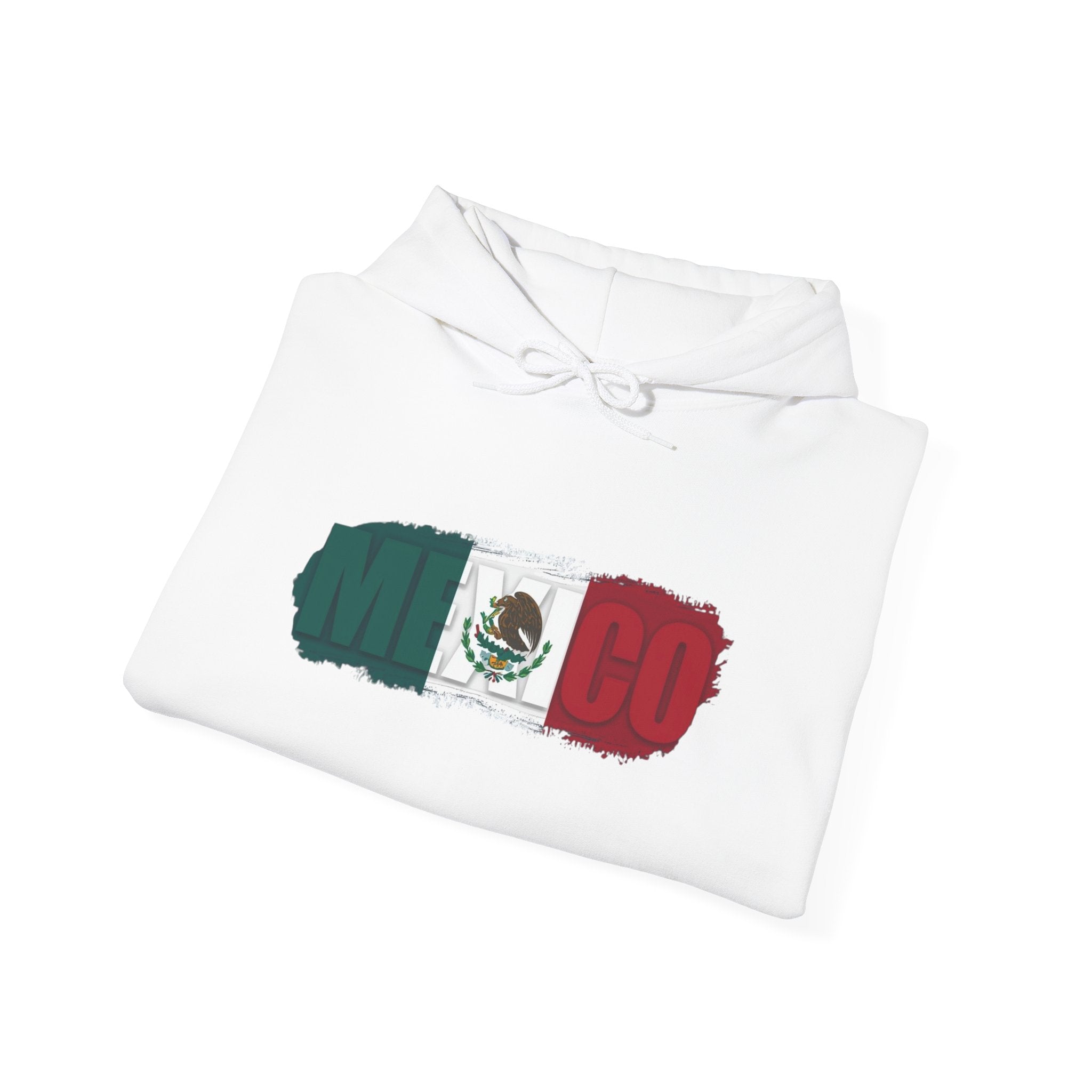 Mexico Flag Hoodie — Distressed Mexican Flag Graphic Pullover
