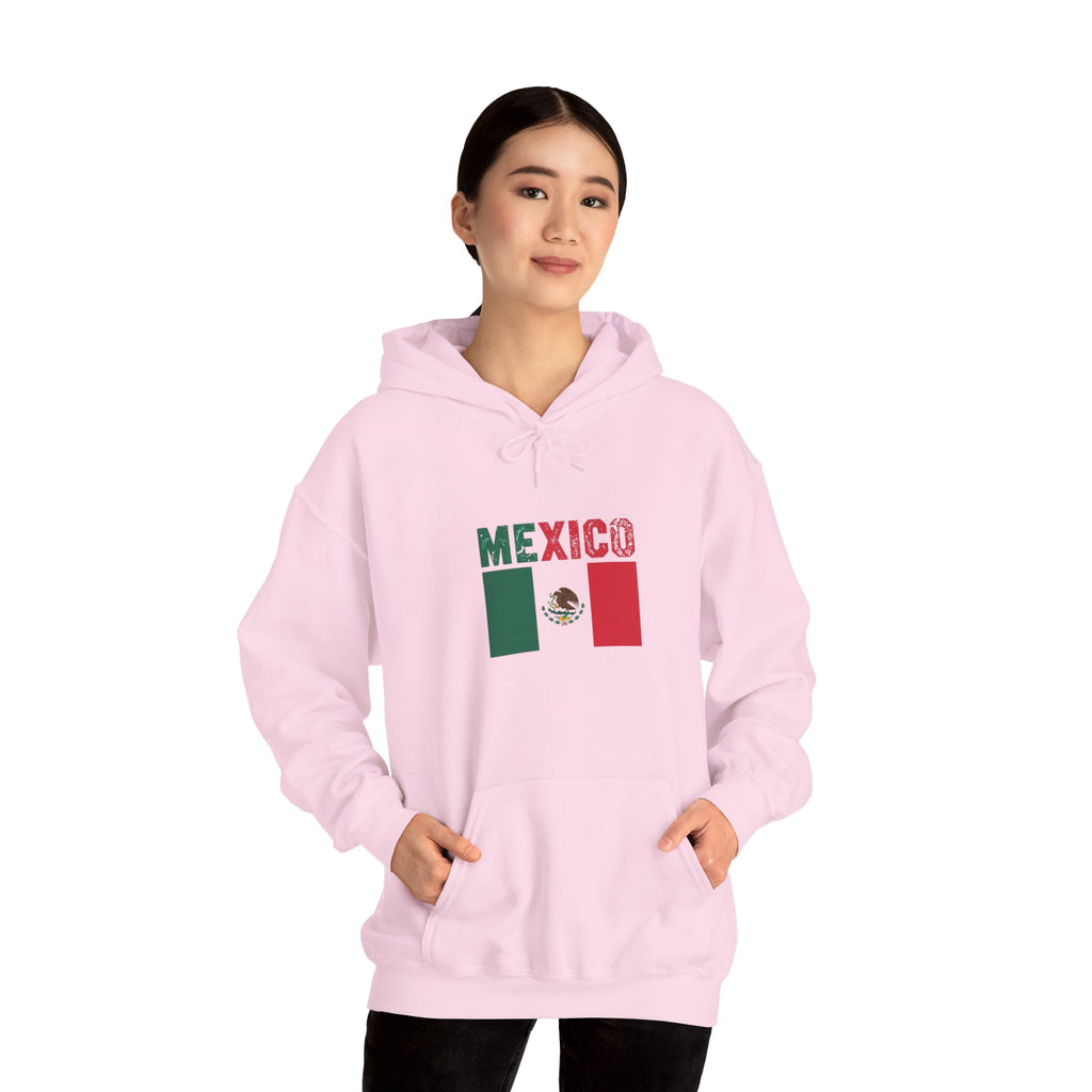 Mexico Flag Hoodie - Mexican Pride Pullover with National Emblem