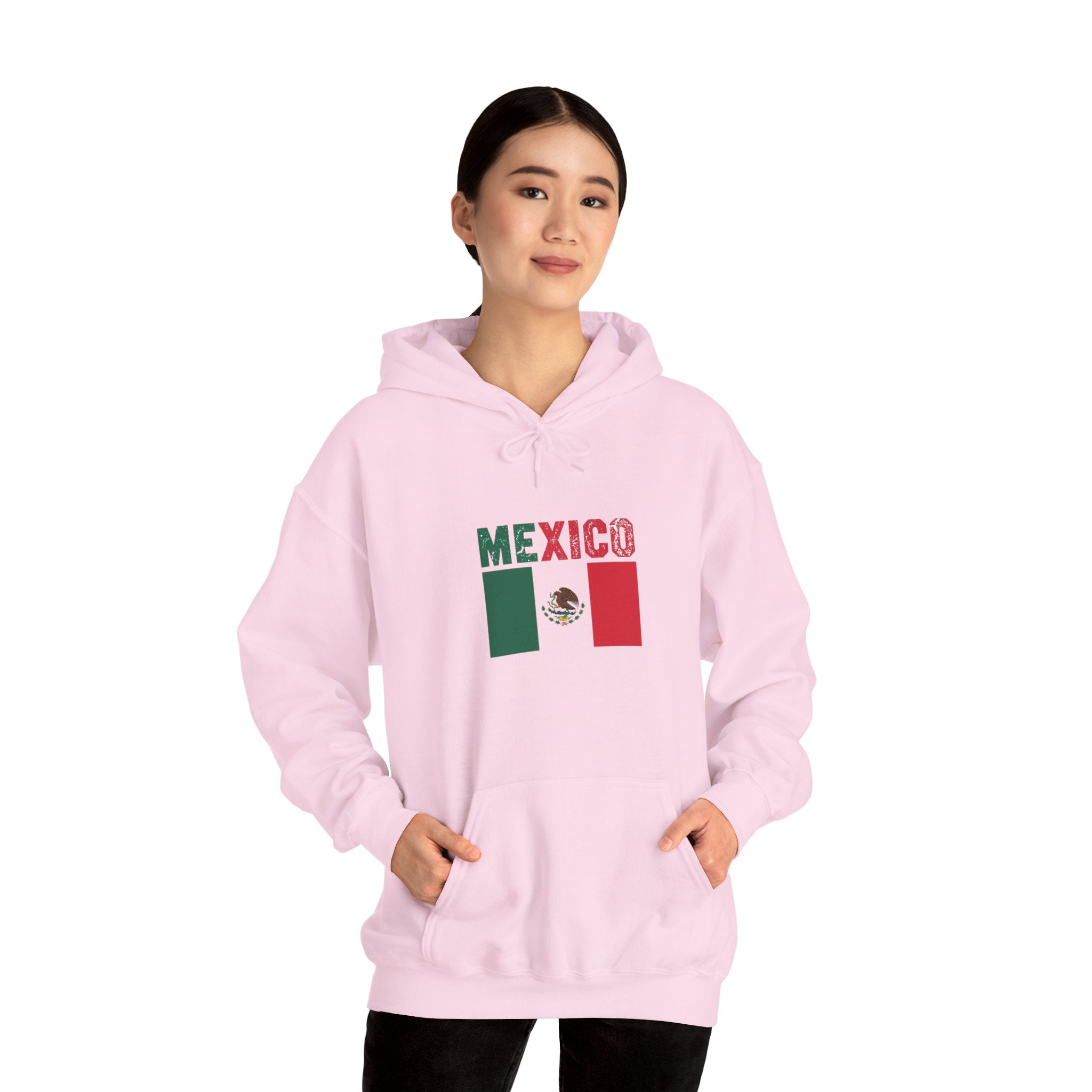 Mexico Flag Hoodie - Mexican Pride Pullover with National Emblem