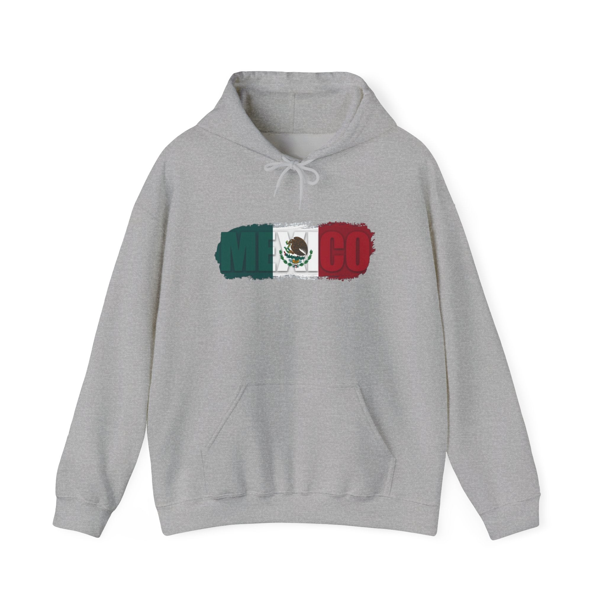 Mexico Flag Hoodie — Distressed Mexican Flag Graphic Pullover