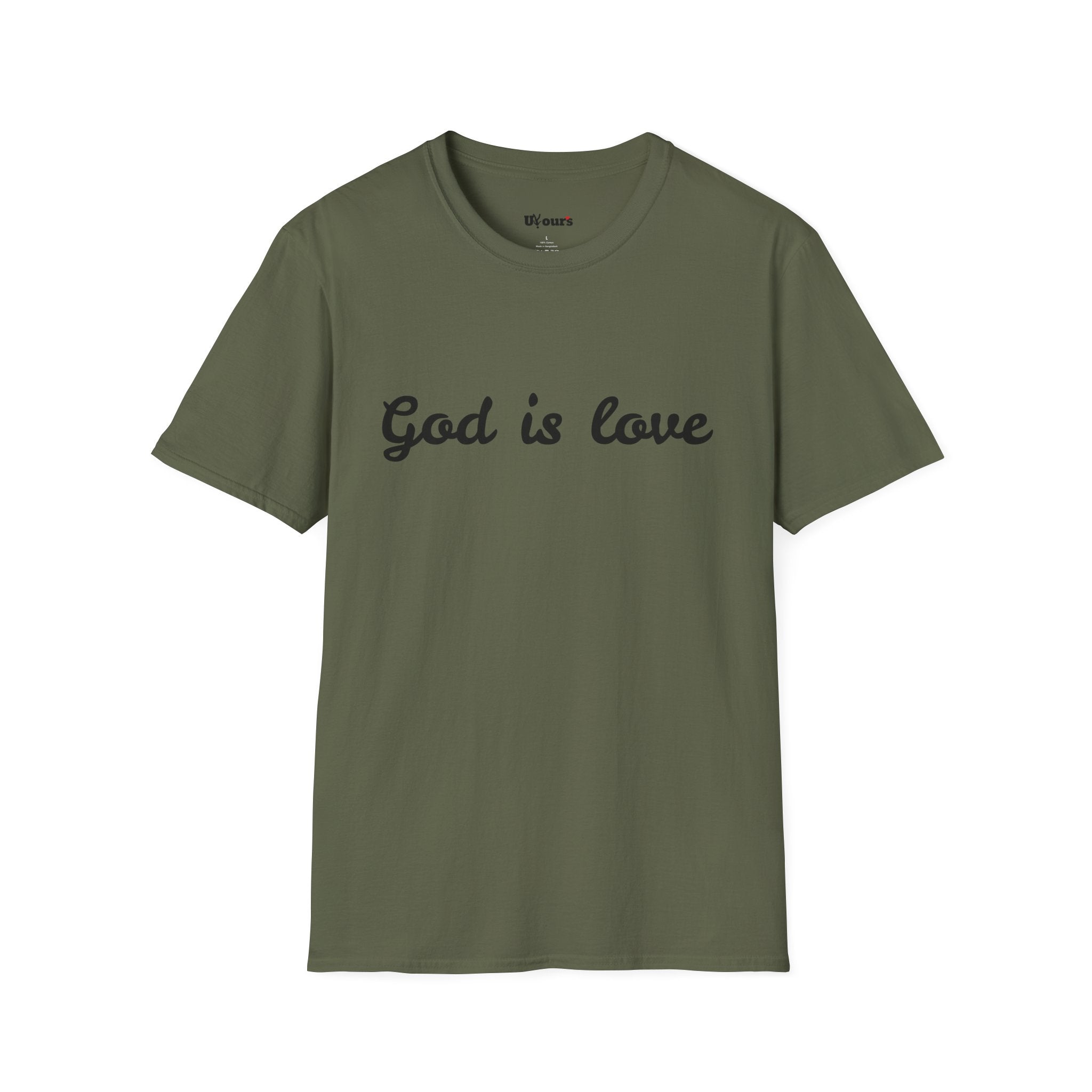 God is Love T-Shirt | Script Faith Christian Tee