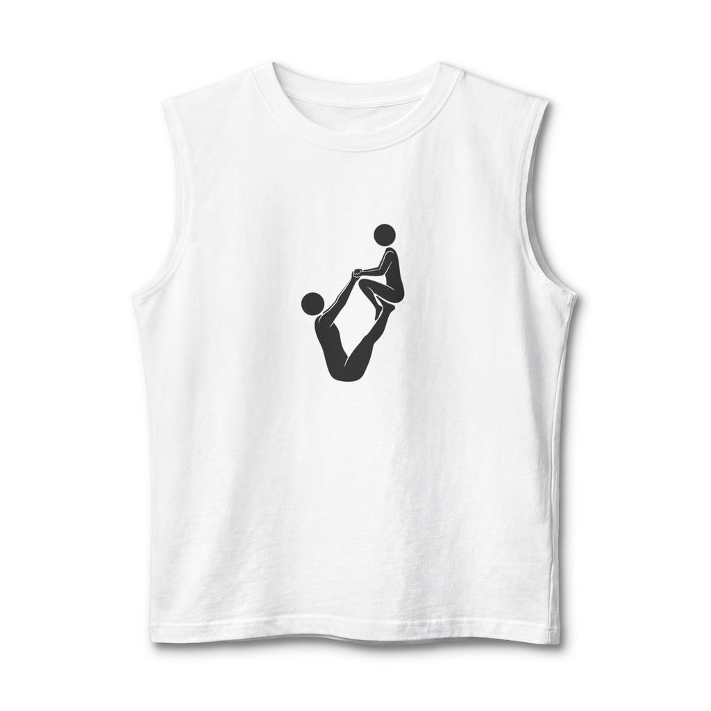 Acro Yoga Pose Muscle Tank — Partner Acrobatics Graphic Tank Top