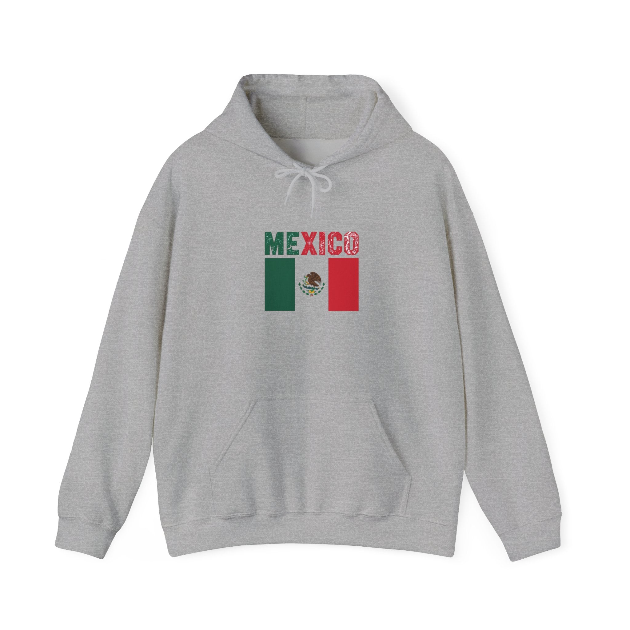Mexico Flag Hoodie - Mexican Pride Pullover with National Emblem
