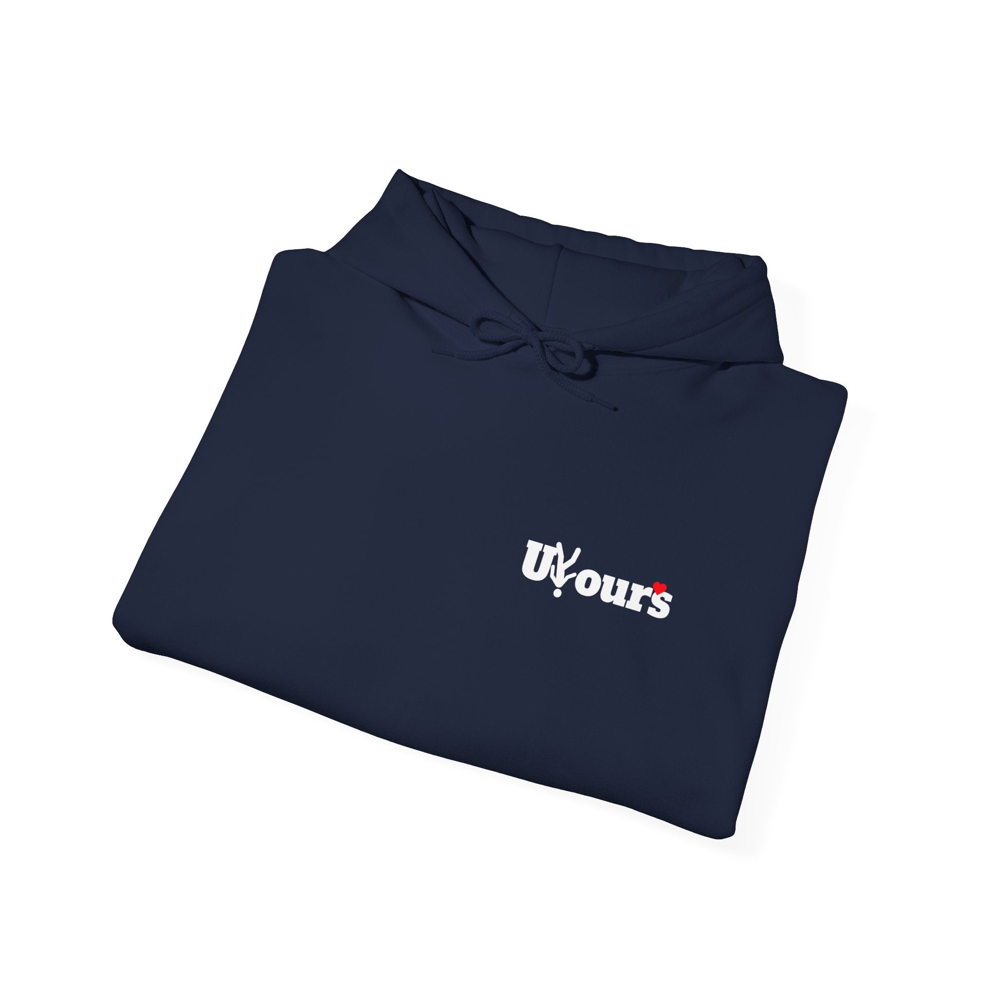 Hoodie — 'Uours' Minimalist Black Pullover