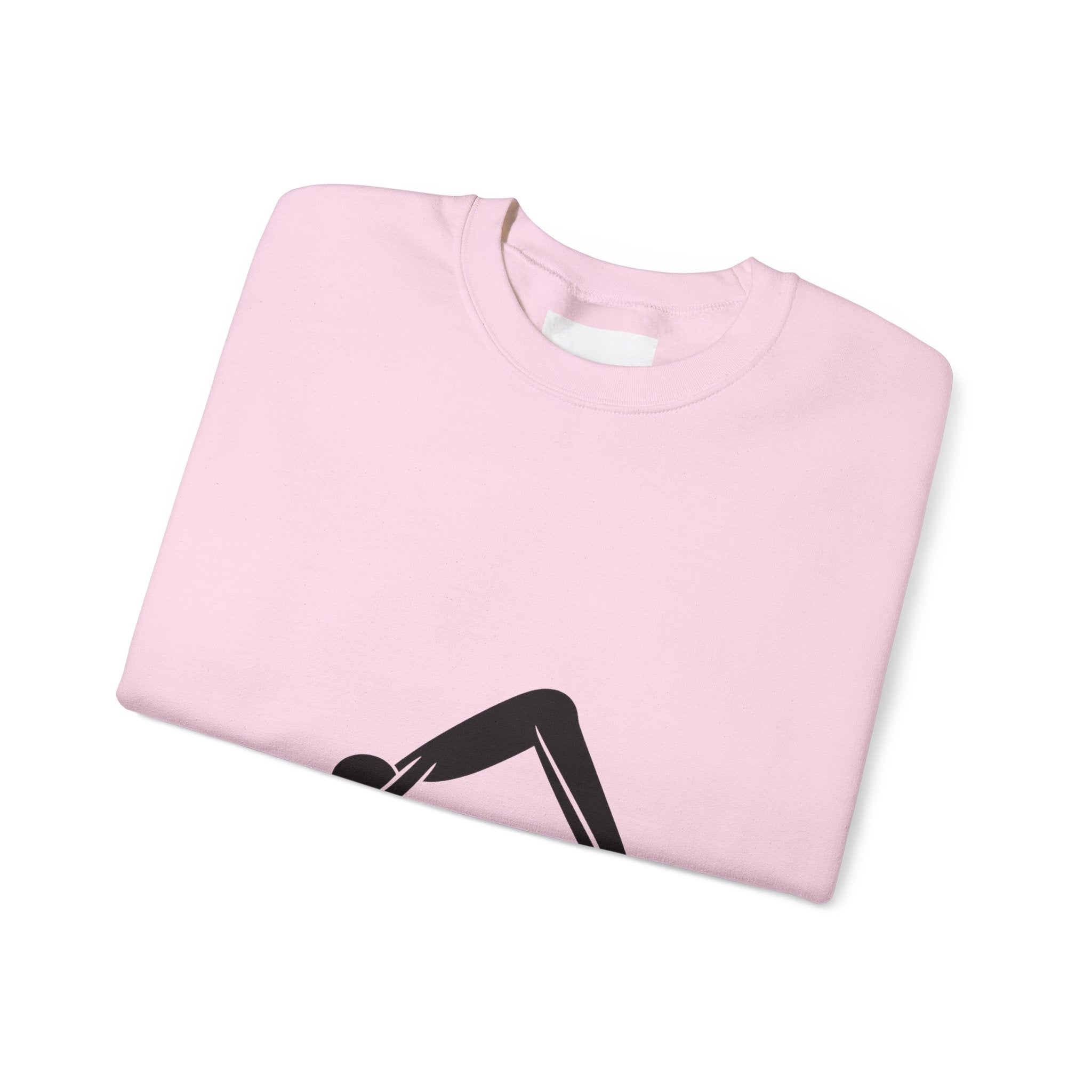 Yoga Downward Dog Crewneck Sweatshirt — Minimal Yoga Pose Pullover