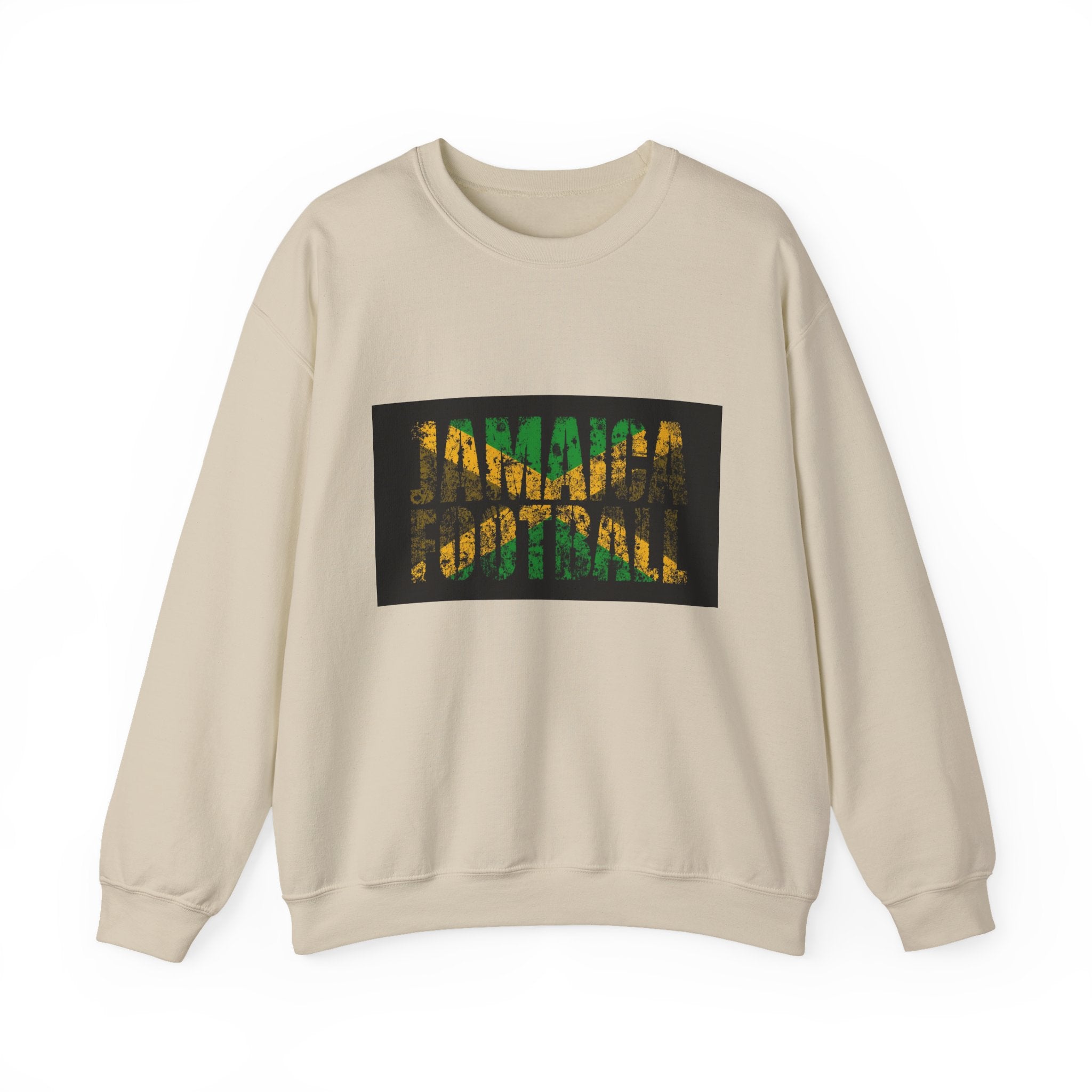 Crewneck Sweatshirt — Jamaican Flag Patterned DNA Graphic