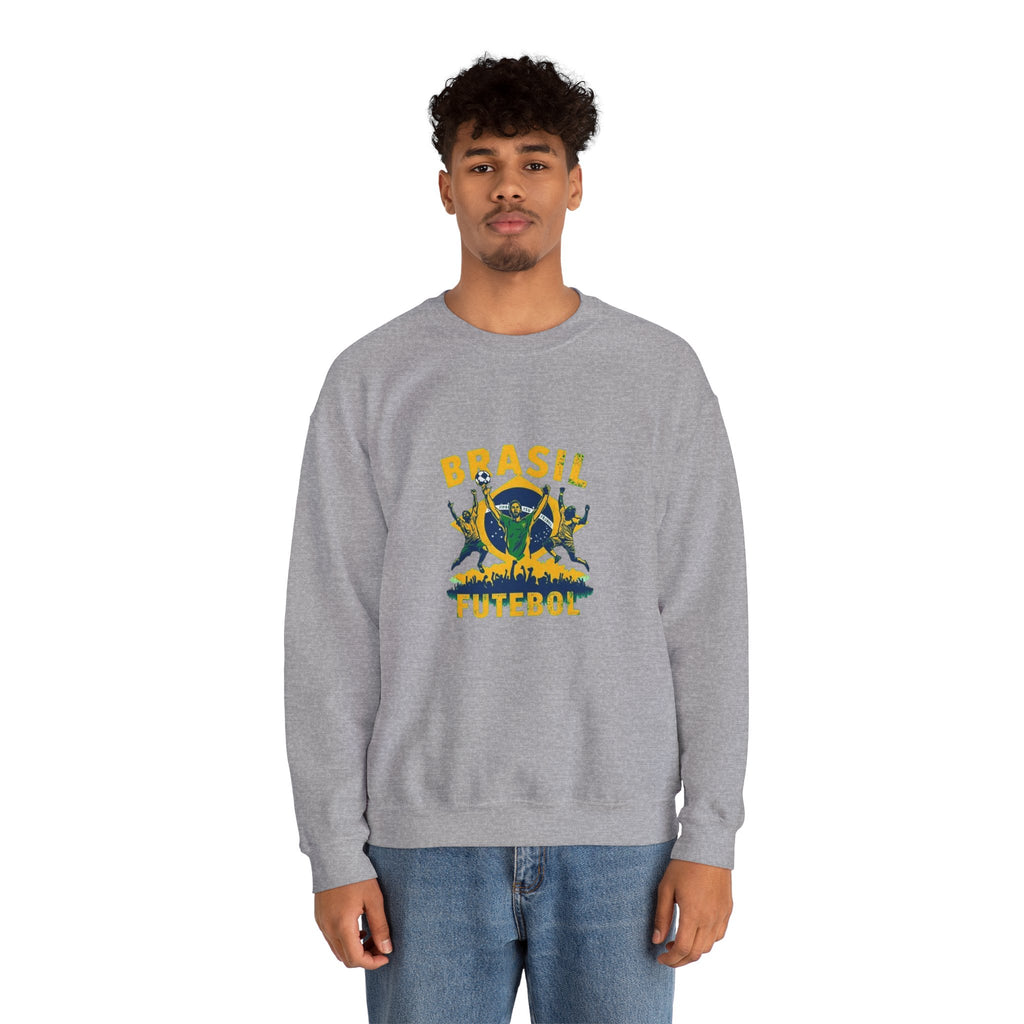 Brasil Futebol Crewneck Sweatshirt — Brazilian Soccer Graphic Pullover
