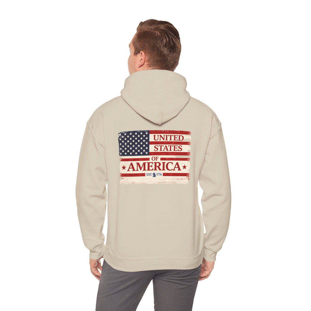 United States of America flag Hoodie | Vintage American flag sweatshirt