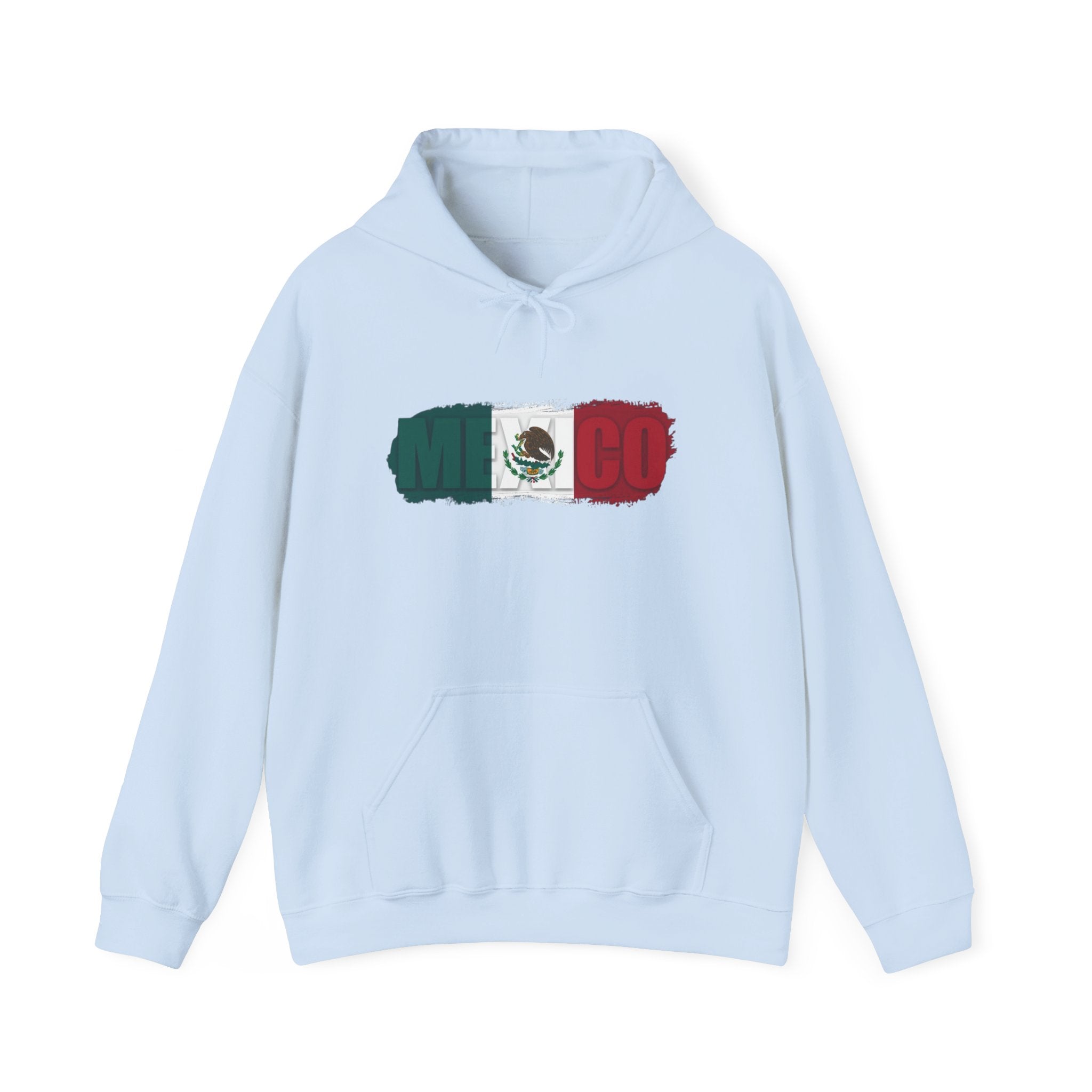 Mexico Flag Hoodie — Distressed Mexican Flag Graphic Pullover