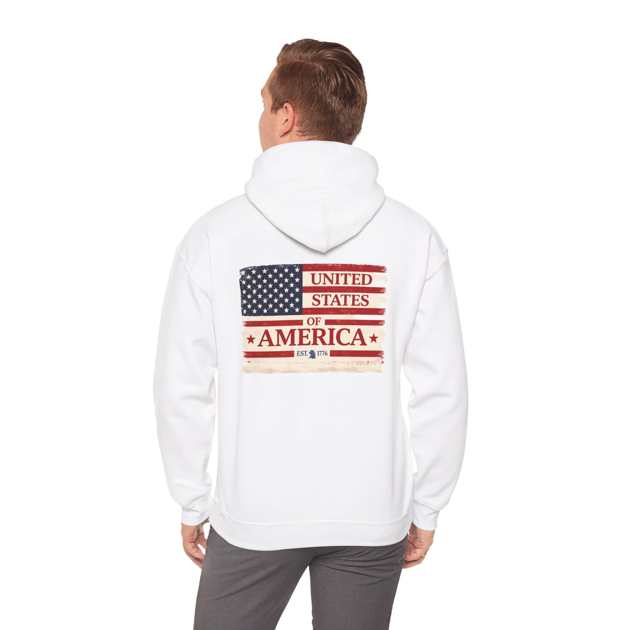 United States of America flag Hoodie | Vintage American flag sweatshirt