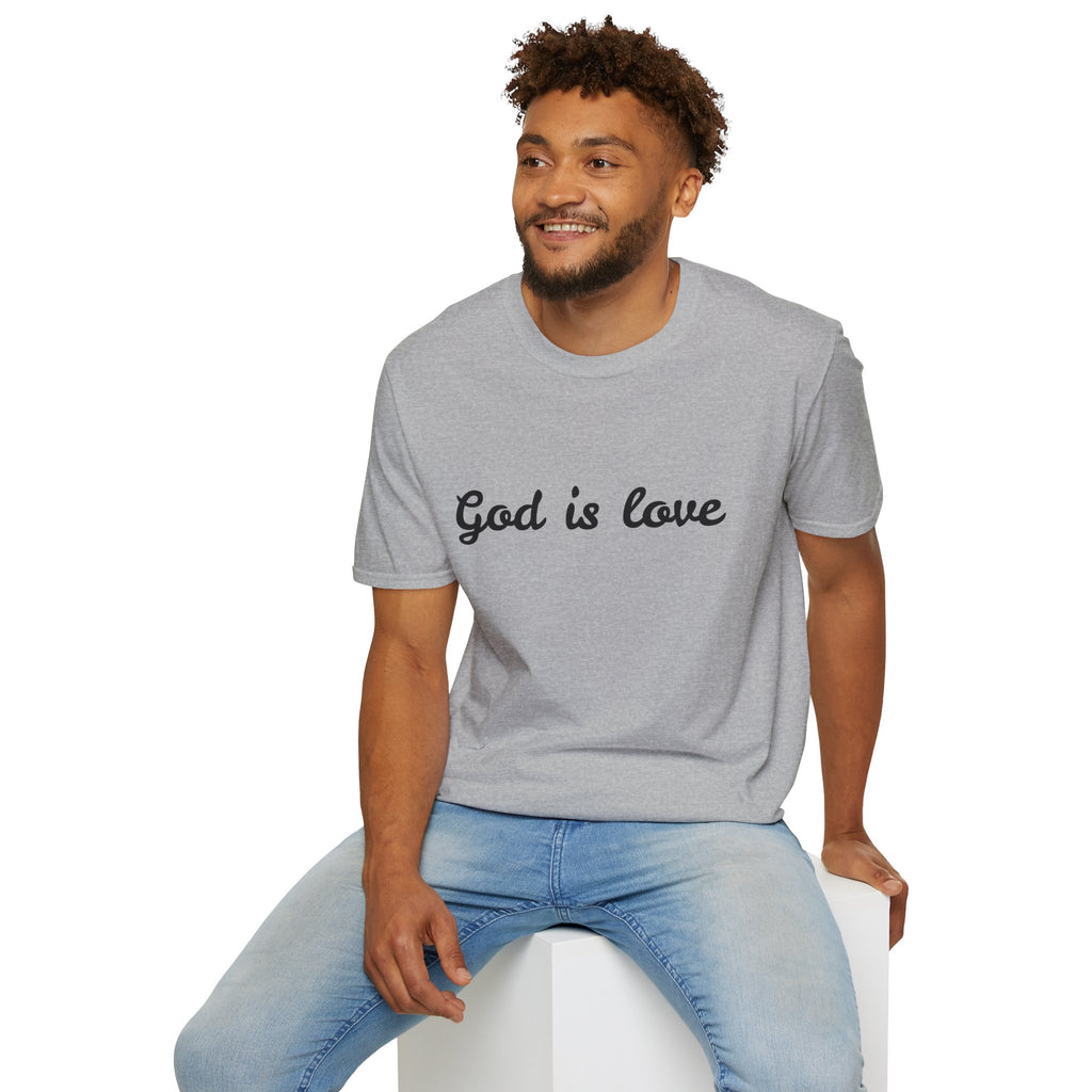 God is Love T-Shirt | Script Faith Christian Tee
